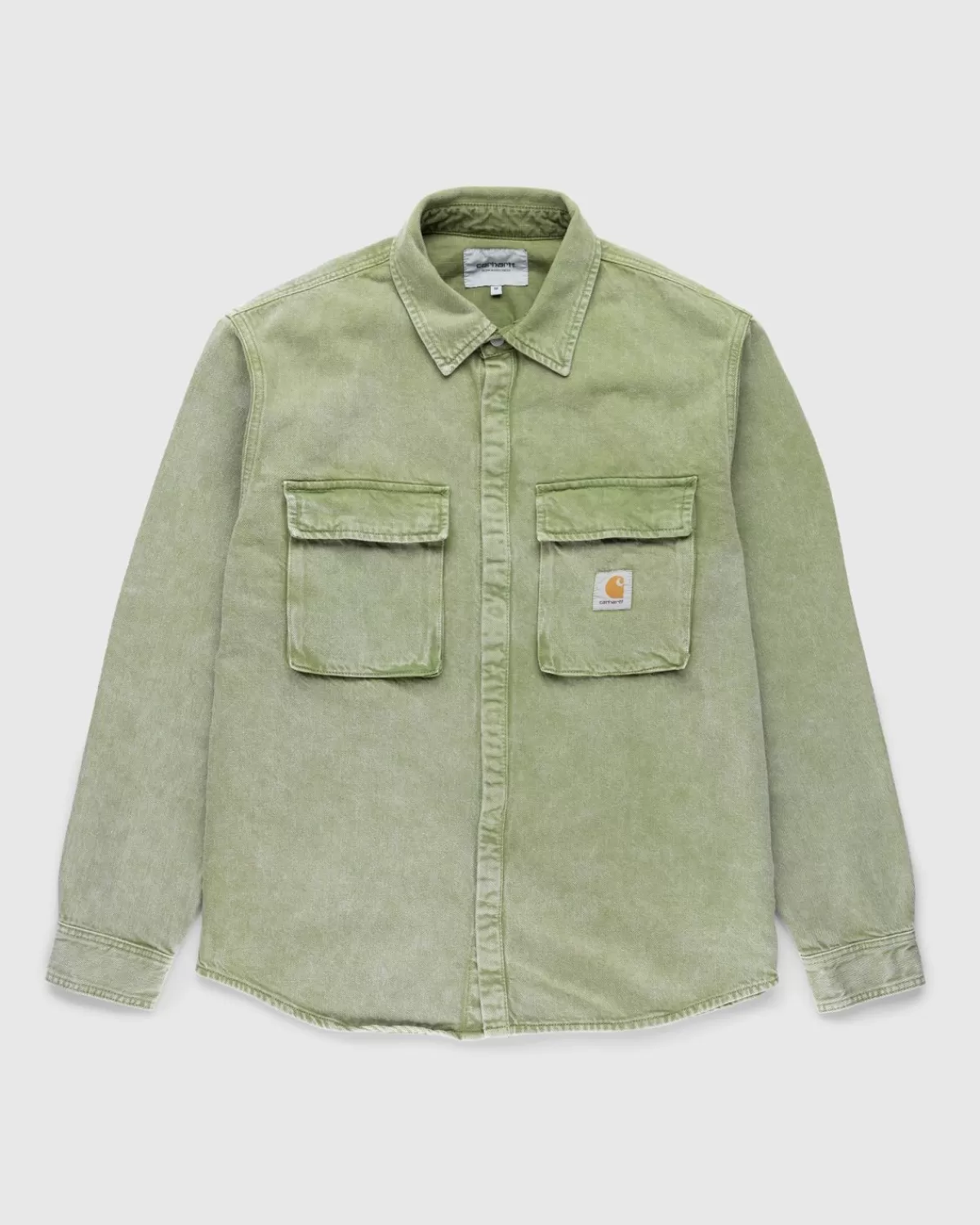 Overhemden^Carhartt WIP Monterey Overhemdjack Worn-Washed Kiwi Green