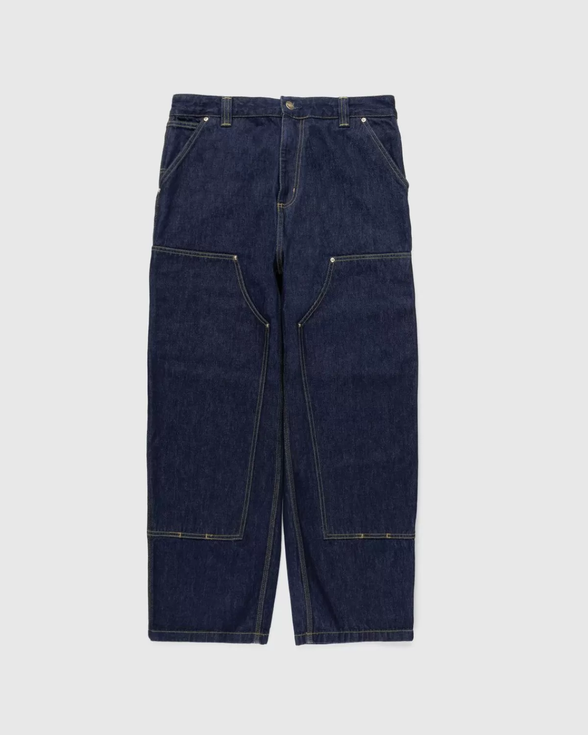 Broek^Carhartt WIP Nash Dubbele Kniebroek Blauw