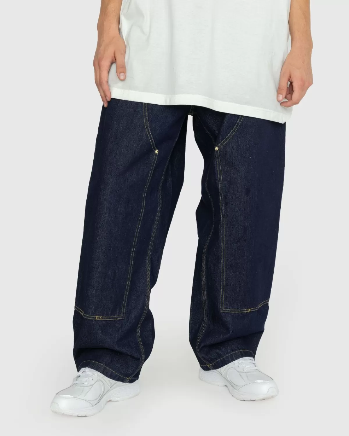 Broek^Carhartt WIP Nash Dubbele Kniebroek Blauw