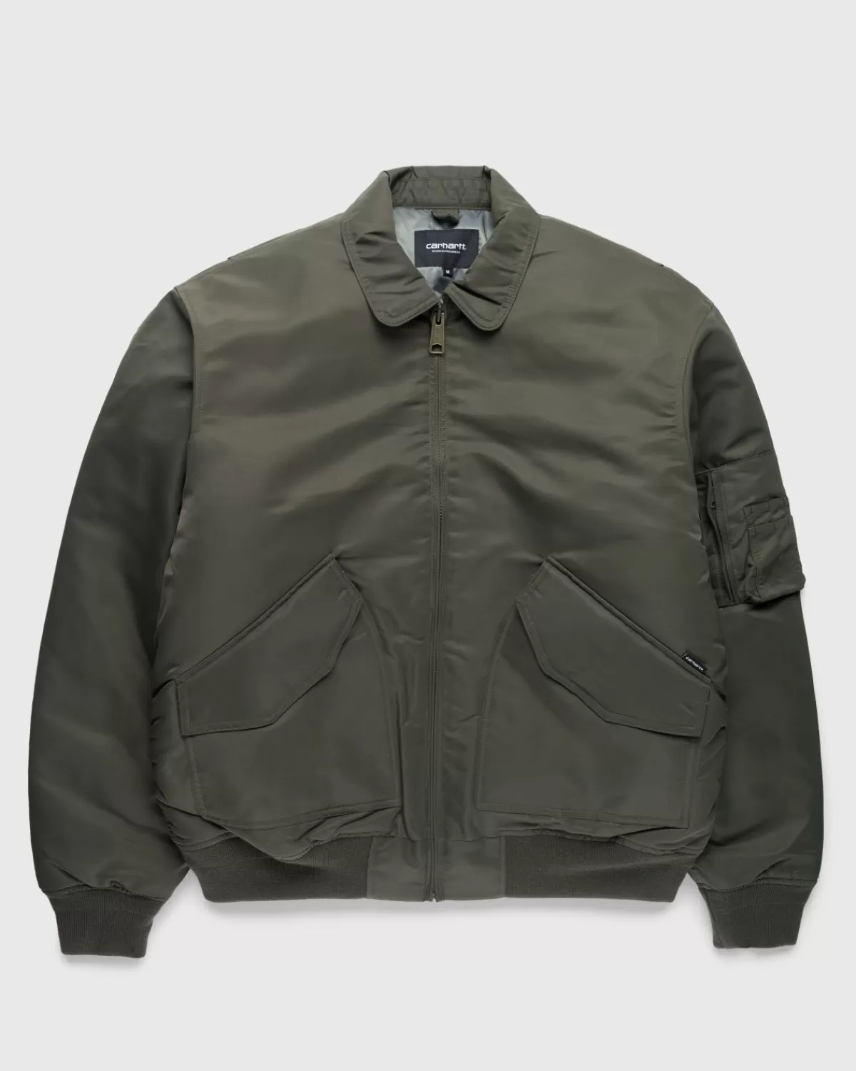 Bovenkleding^Carhartt WIP Olten Bomber Plant/Smoke Green