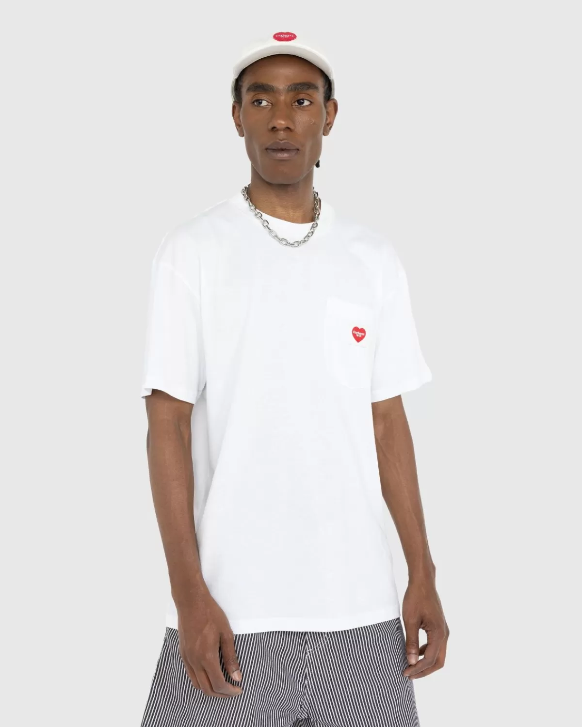 Carhartt WIP Pocket Heart T-Shirt Wit Cheap