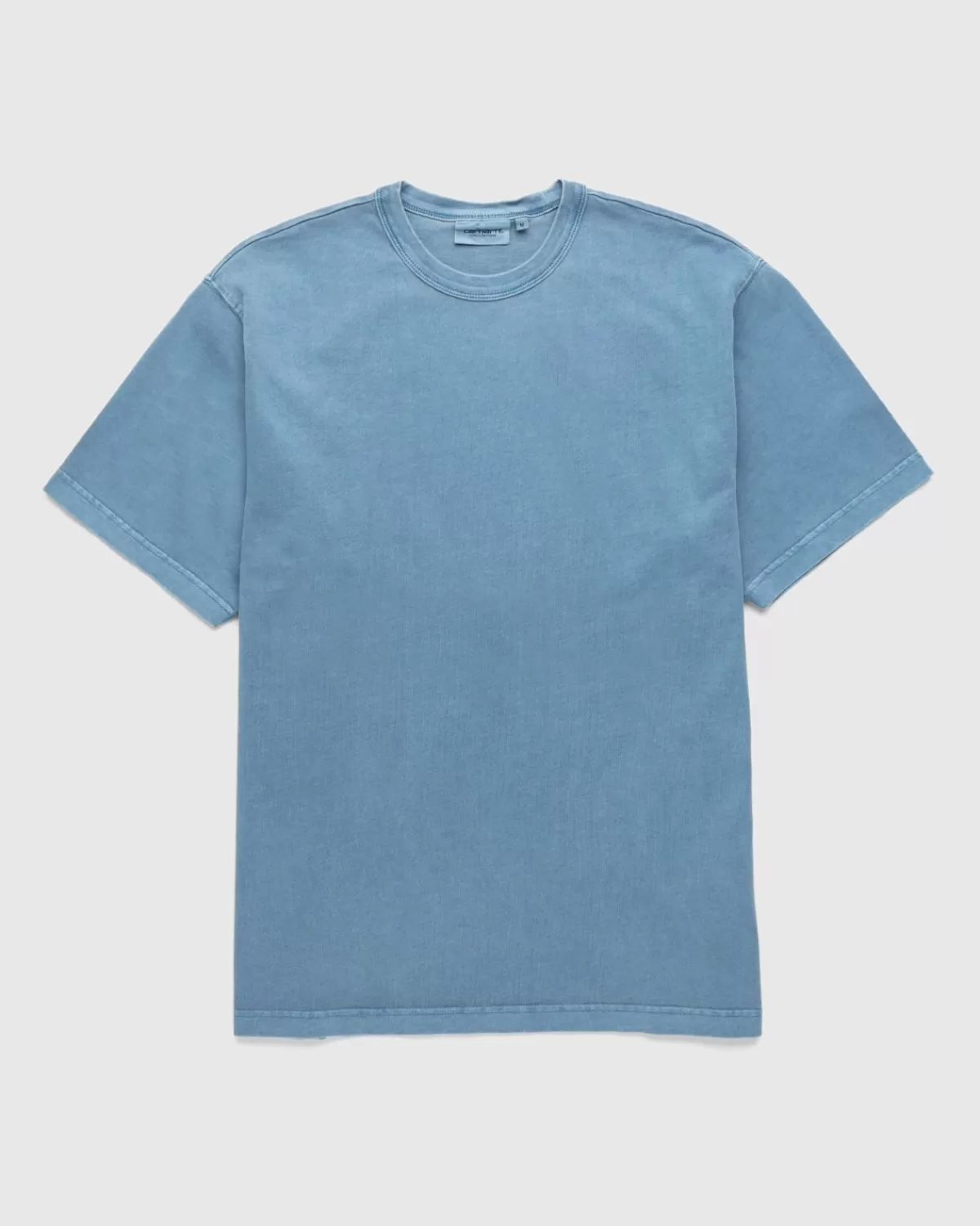 Carhartt WIP S/S Taos T-Shirt Vancouver Blauw/Kledingstuk Geverfd Store