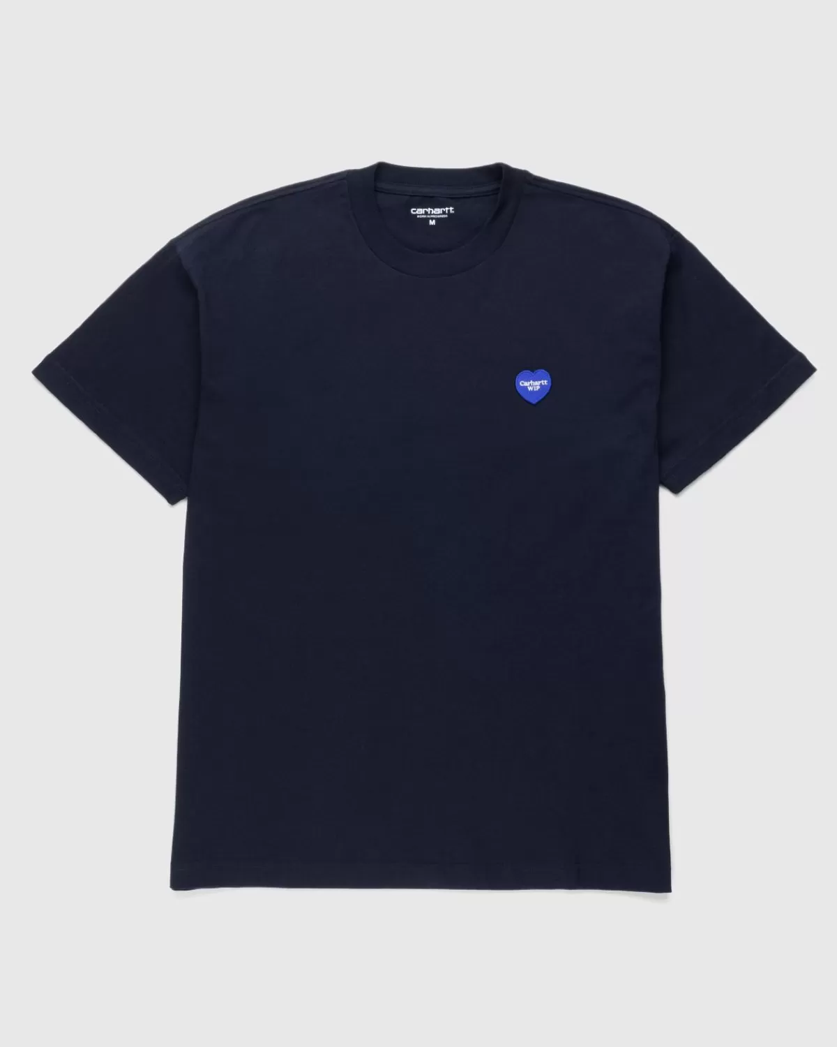 Carhartt WIP S/S T-Shirt Met Hartpatch Blauw Hot