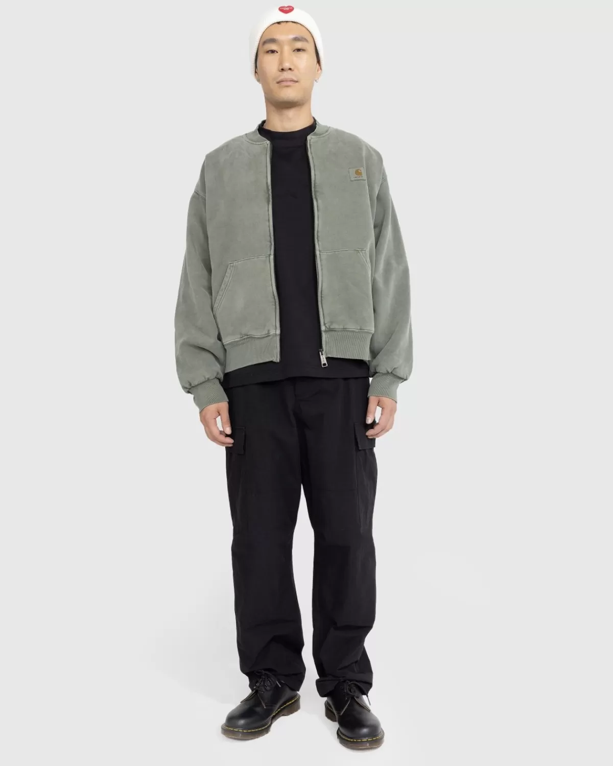 Bovenkleding^Carhartt WIP Vista Sweatbomber Rookgroen