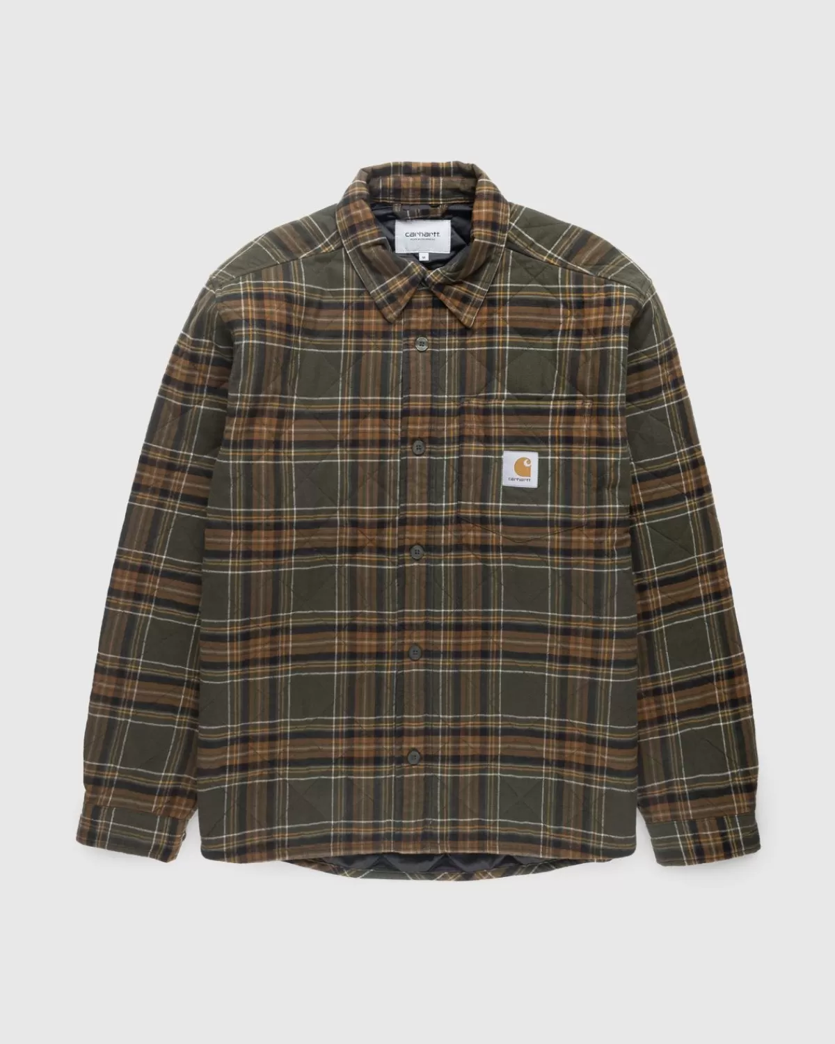 Overhemden^Carhartt WIP Wiles Geruit Overhemdjack Geel