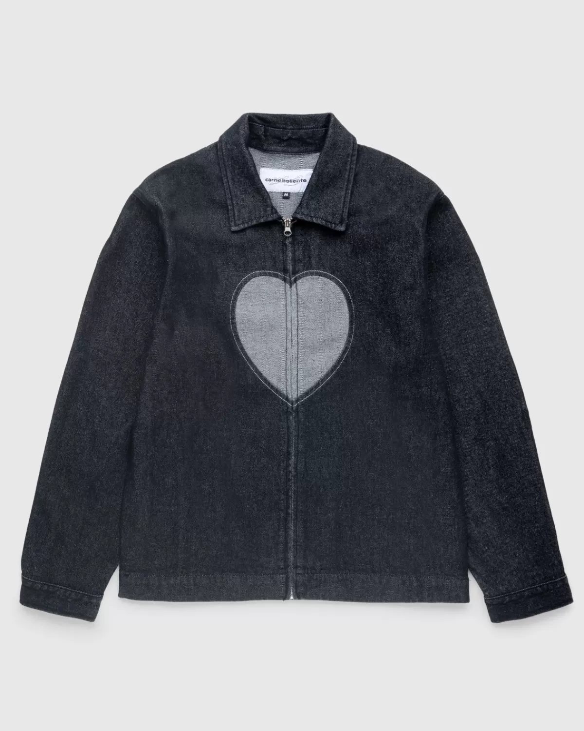 Bovenkleding^Carne Bollente Heart Slice-Jasje, Gewassen Zwart