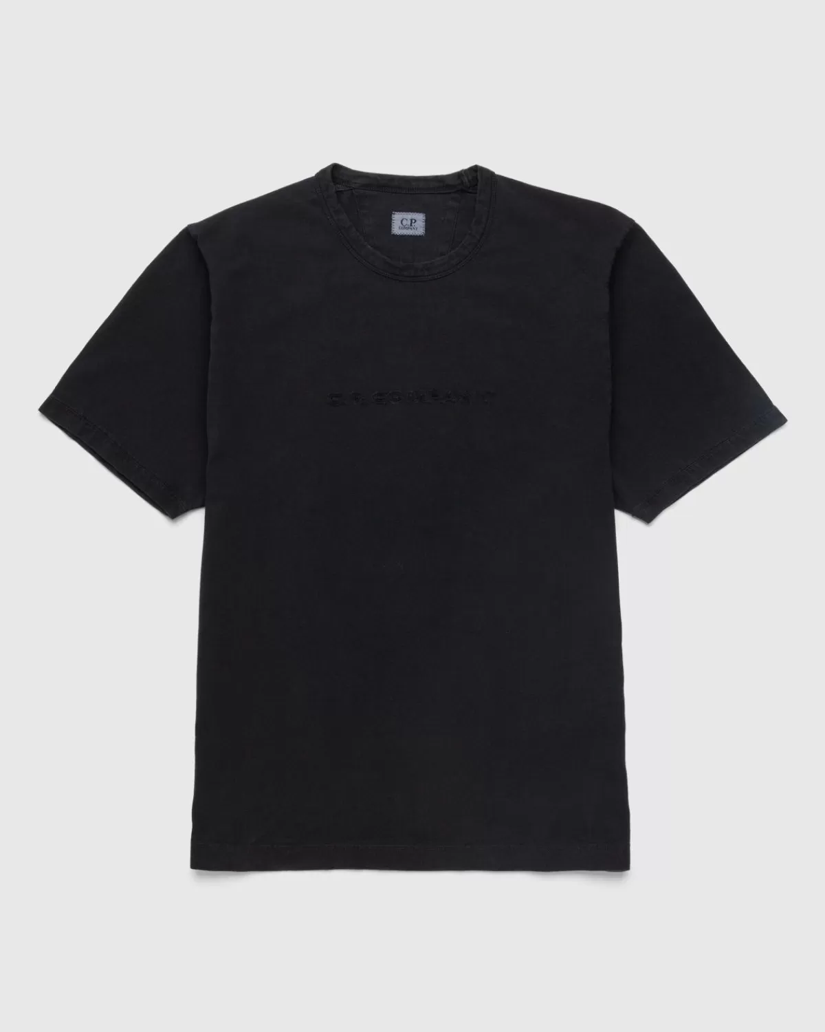 C.P. Company Cp Company 1020 Jersey Logo T-Shirt Zwart Flash Sale