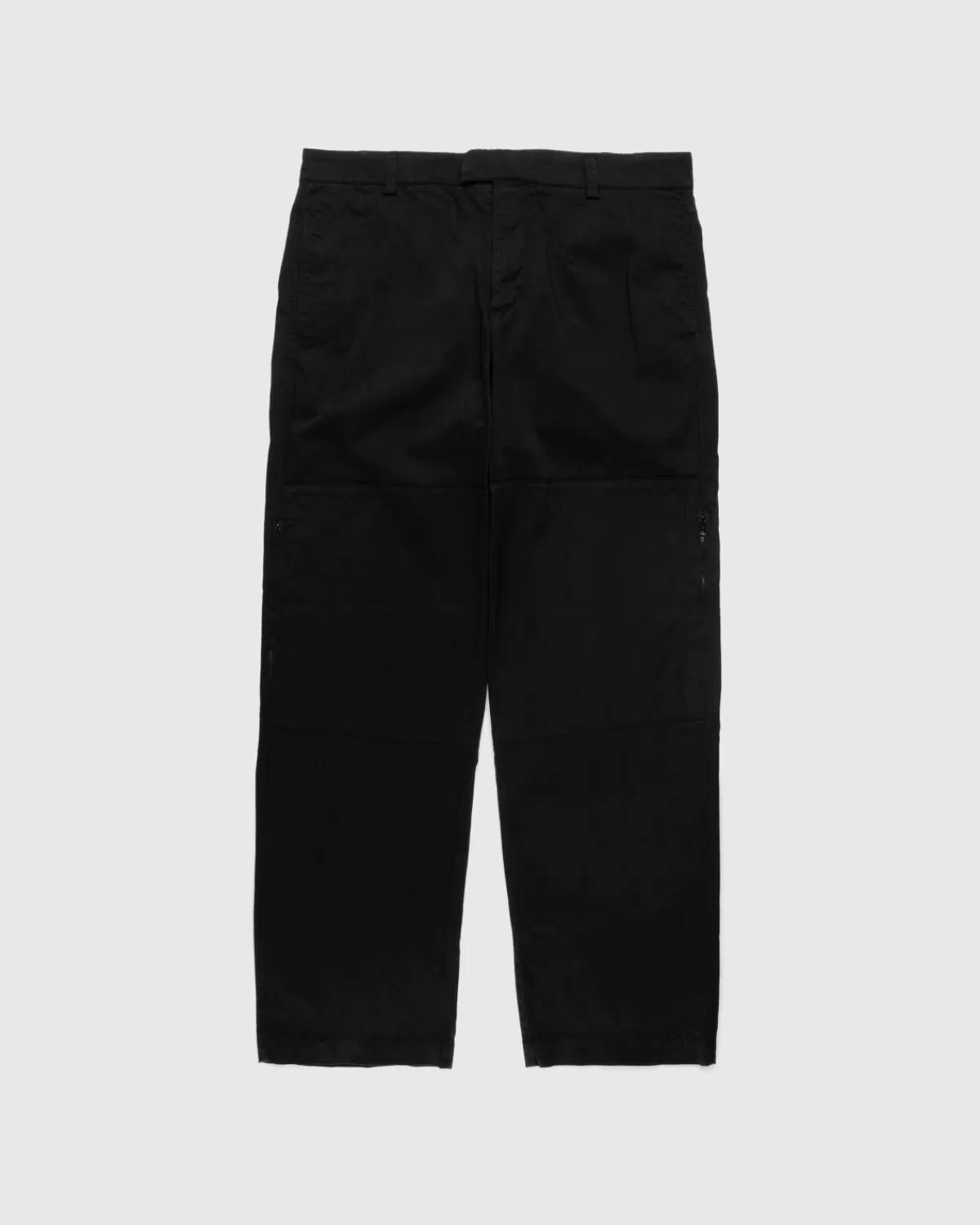 Broek^C.P. Company Cp Company - Stretch Satijnen Losse Fit Broek Zwart