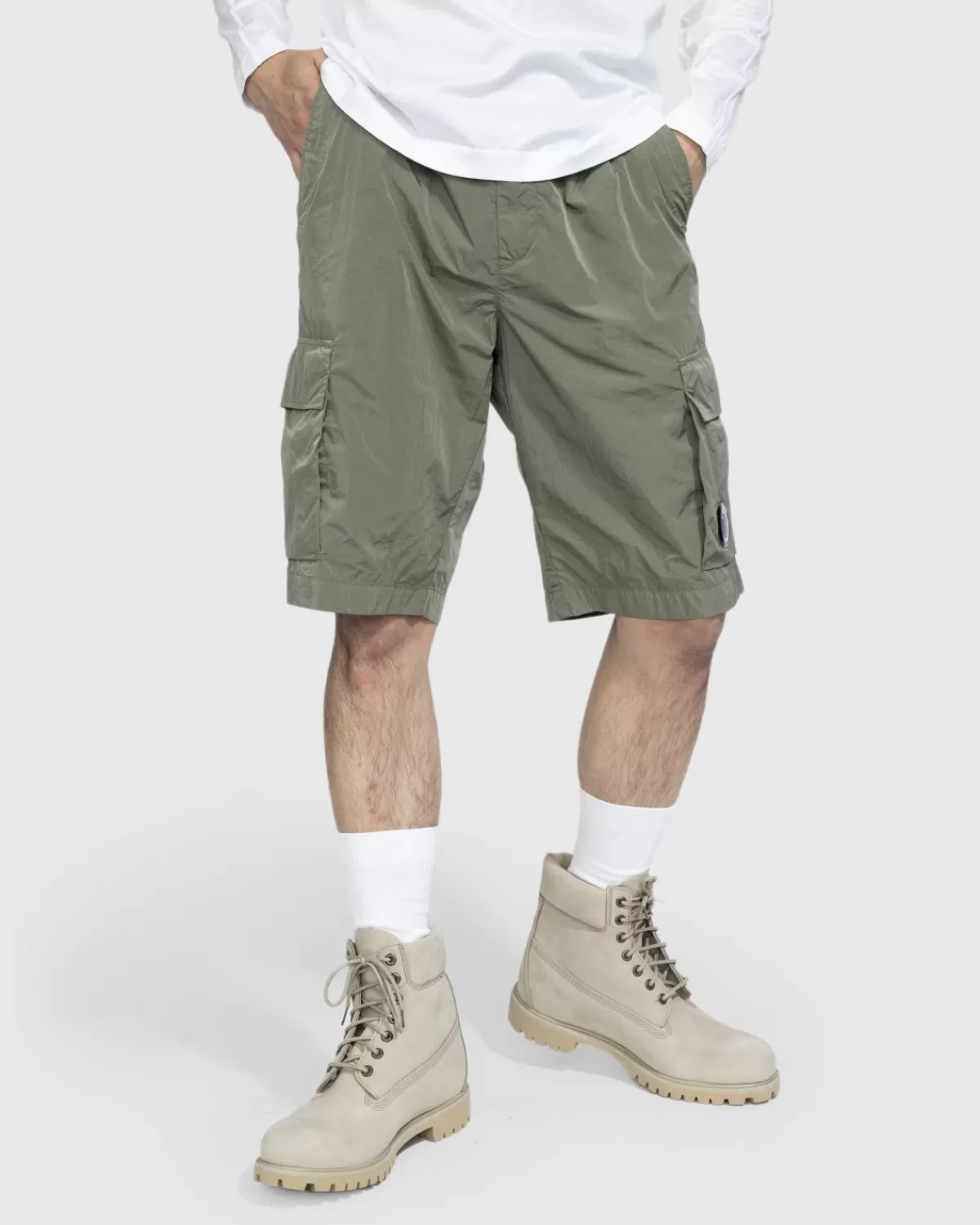 Korte Broek^C.P. Company Cp Company Chrome-R Cargoshort Groen