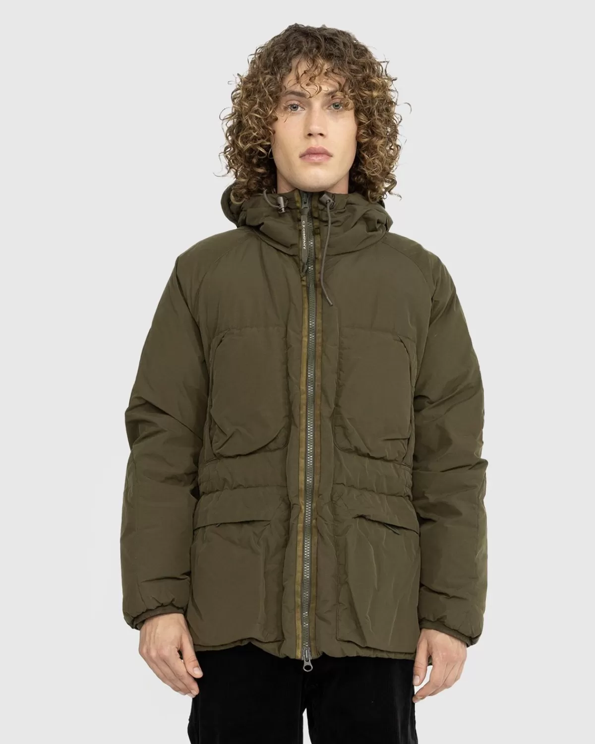 Bovenkleding^C.P. Company Cp Company Gewatteerd Jack Met Capuchon Ivy Green