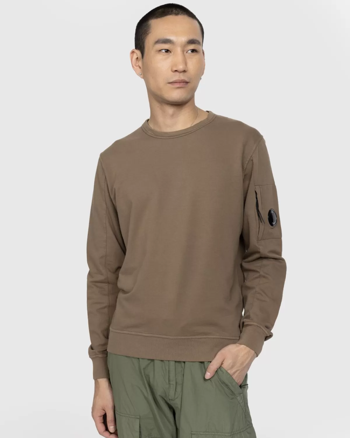 C.P. Company Cp Company Licht Fleece Sweatshirt Loodgrijs Hot