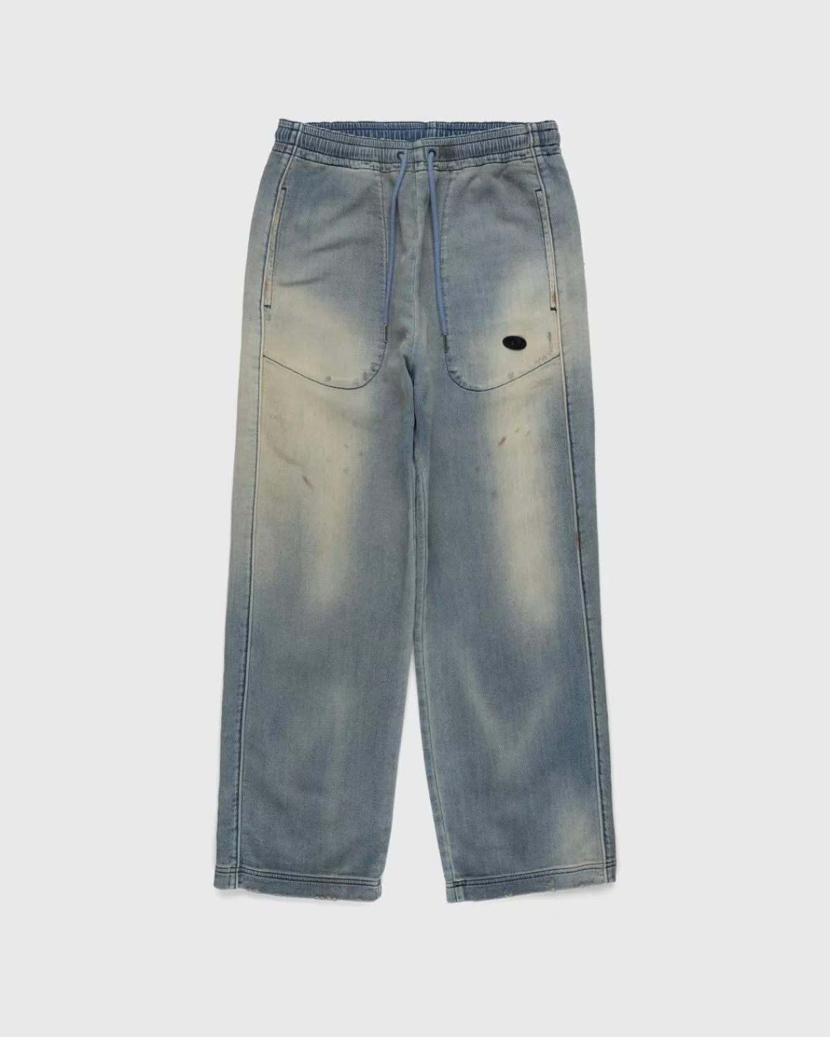 Broek^Diesel D-Martians Track Denim Blauw