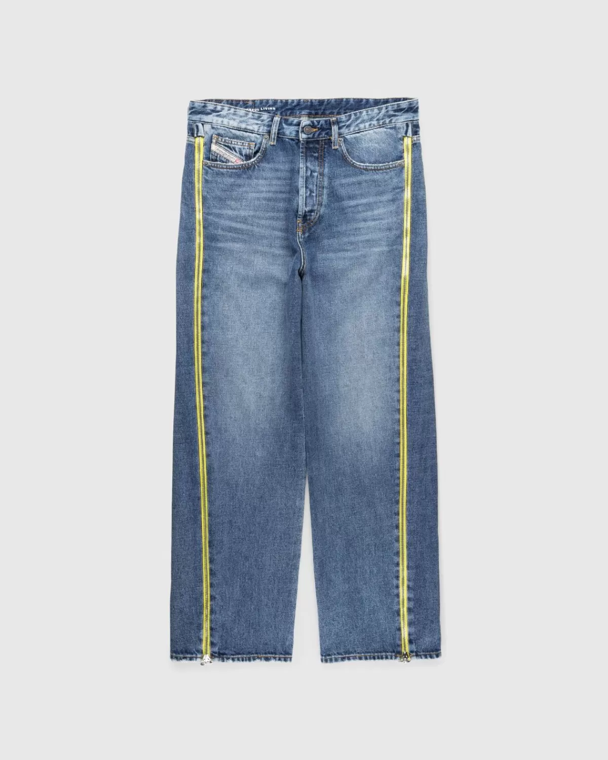 Broek^Diesel D-Rise Zip Jeans Blauw