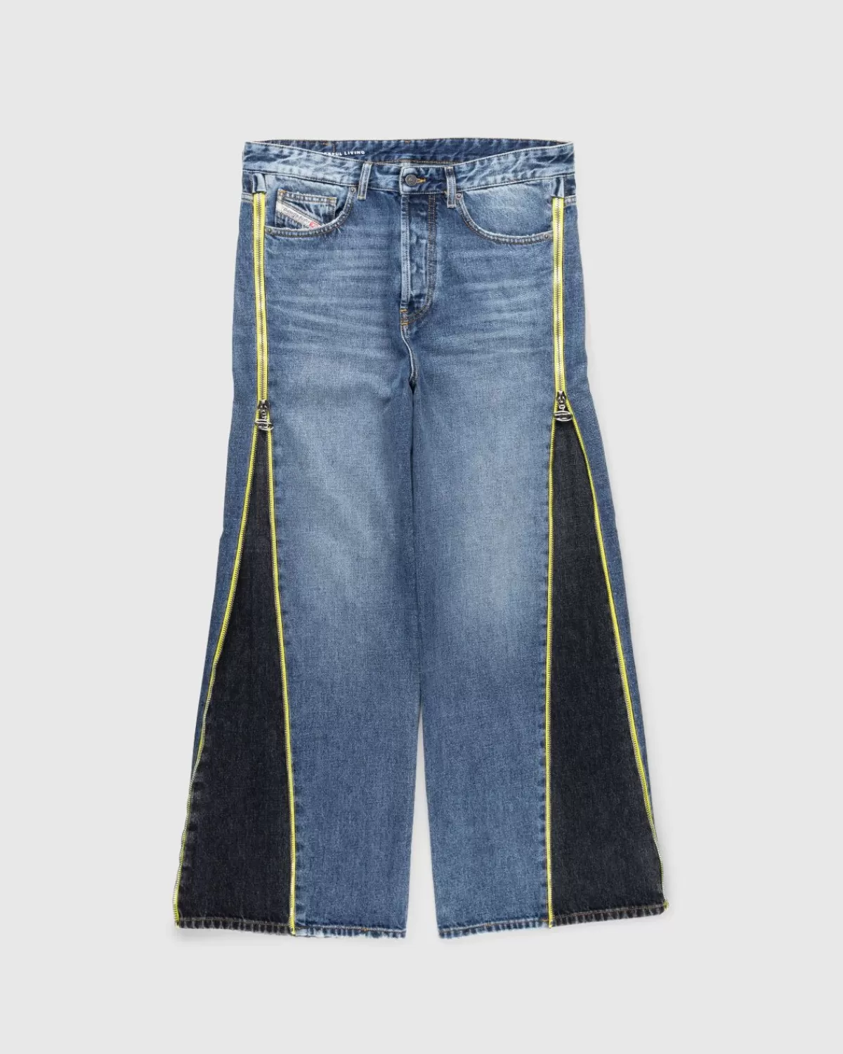 Broek^Diesel D-Rise Zip Jeans Blauw