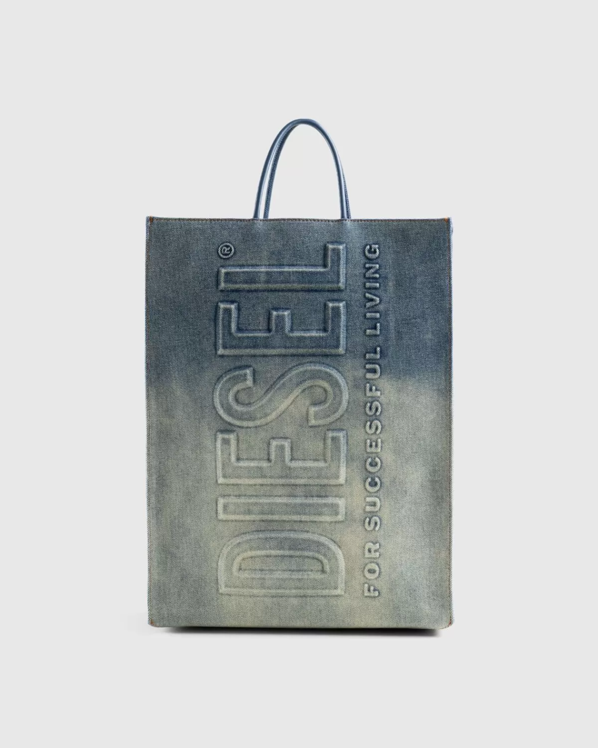 Diesel Dsl Shopper 3D Mx Draagtas Blauw Flash Sale