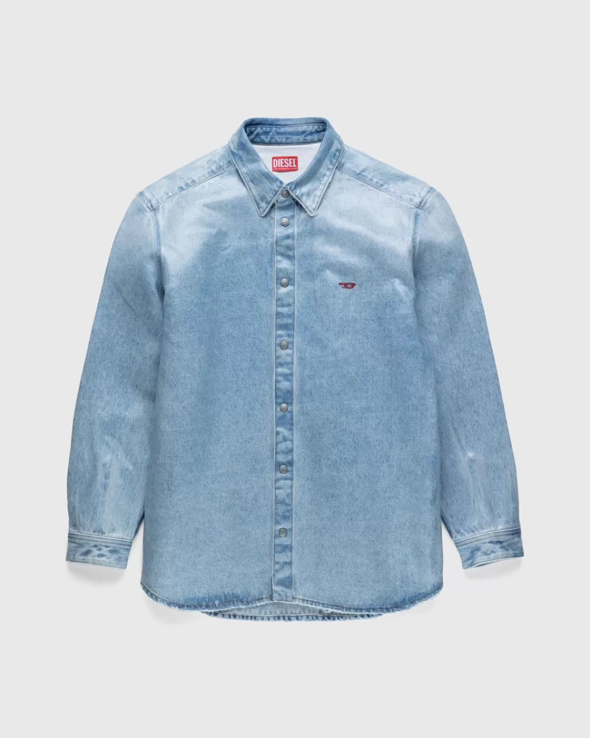 Overhemden^Diesel Simply Overshirt Blauw