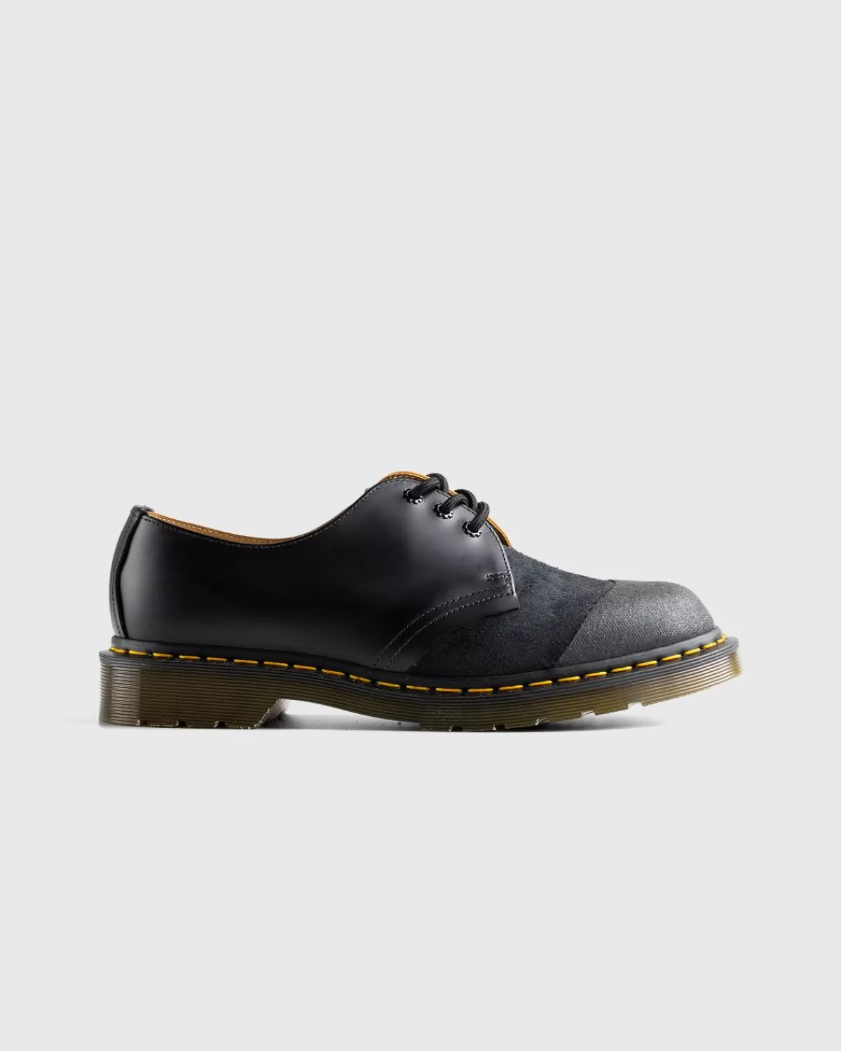 Dr. Martens 1461 Omgekeerd Zwart+Bruin Glad+Nappa Fashion