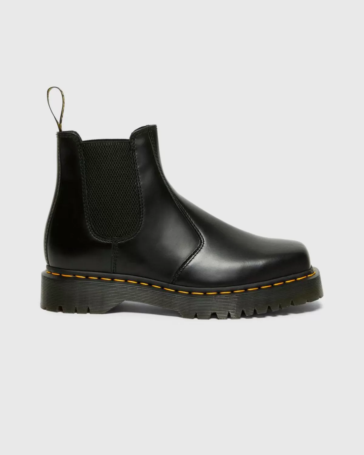 Dr. Martens 2976 Bex Vierkant Zwart Gepolijst Glad Fashion