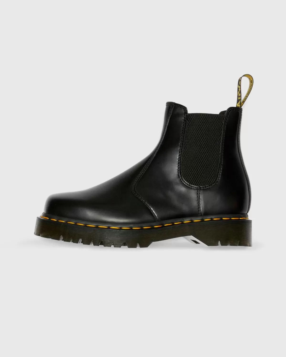 Dr. Martens 2976 Bex Vierkant Zwart Gepolijst Glad Fashion