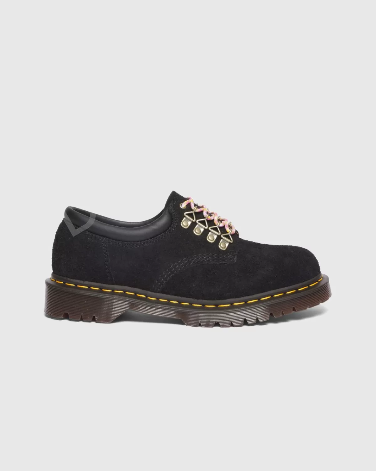 Dr. Martens 8053 Zwart Lang Opgeruwd Suede Fashion