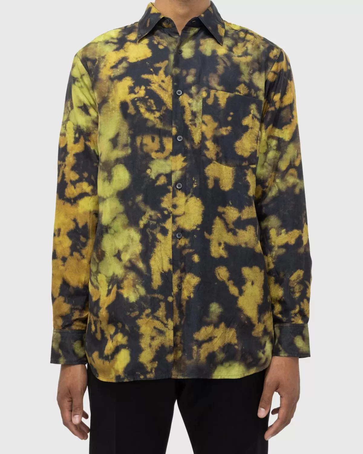 Overhemden^Dries van Noten Canno Shirt Geel