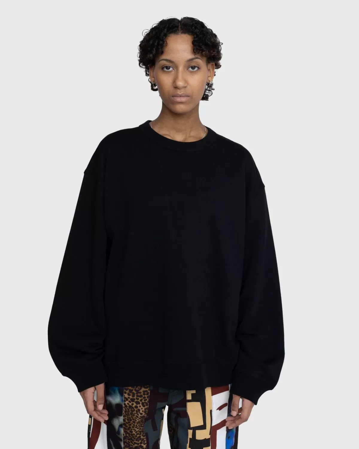 Dries van Noten Hax Crewneck Zwart Flash Sale