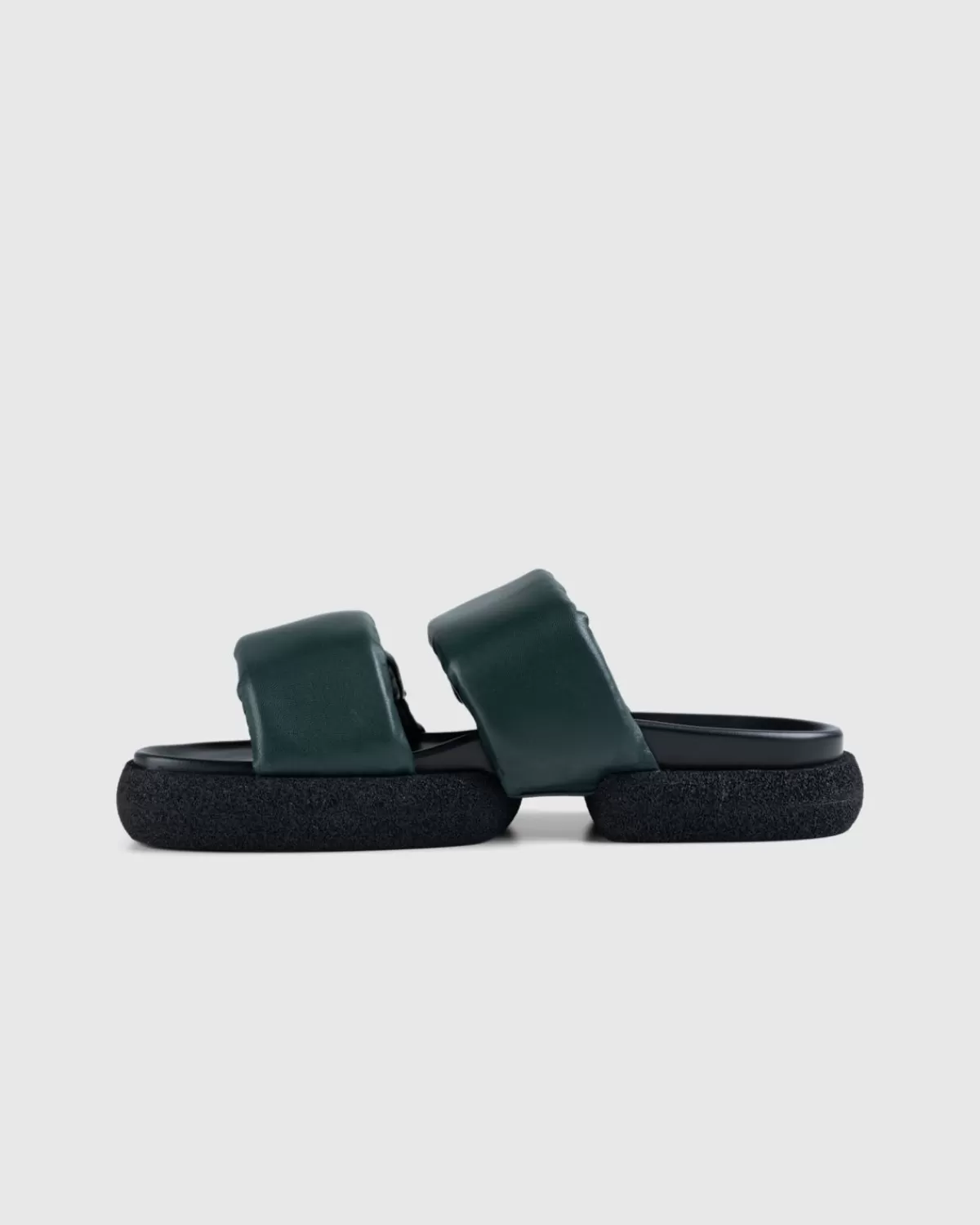 Dries van Noten Leren Platform Sandalen Groen New