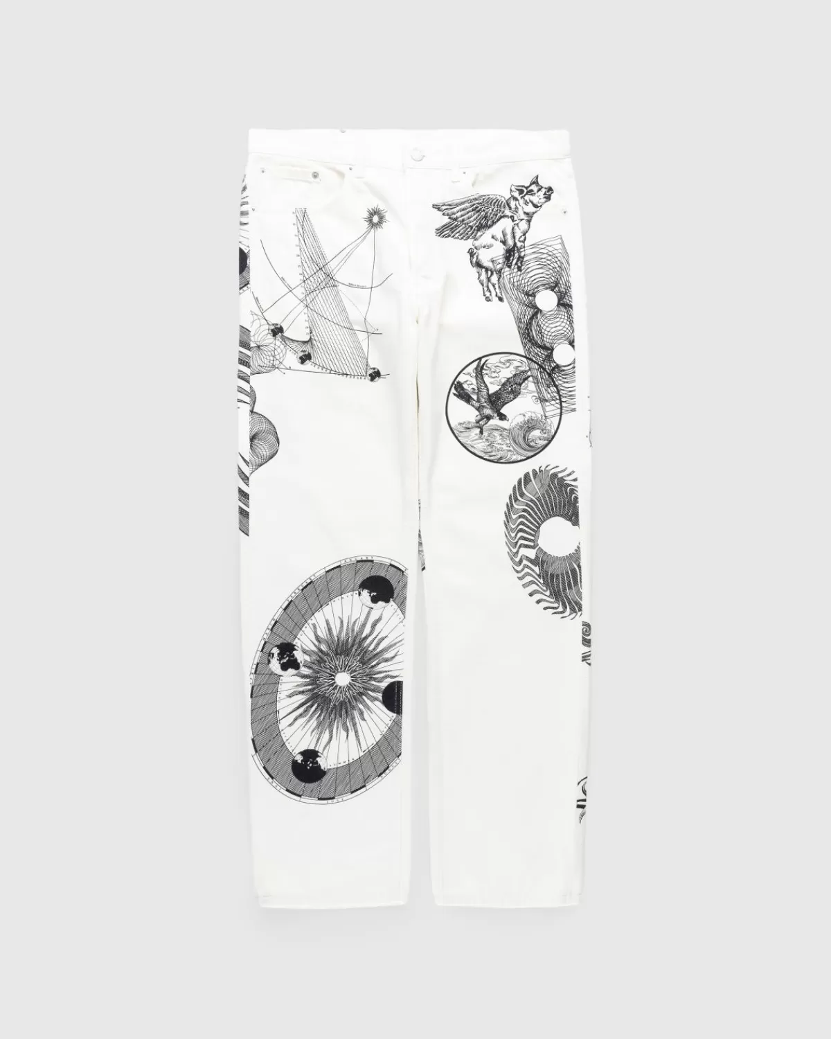 Broek^Dries van Noten Panthero Broek Wit