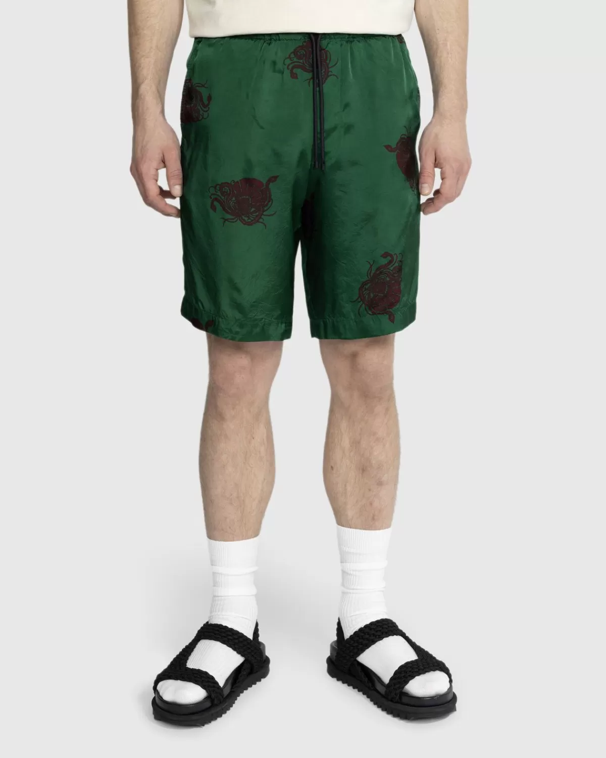 Korte Broek^Dries van Noten Piperi Shorts Groen