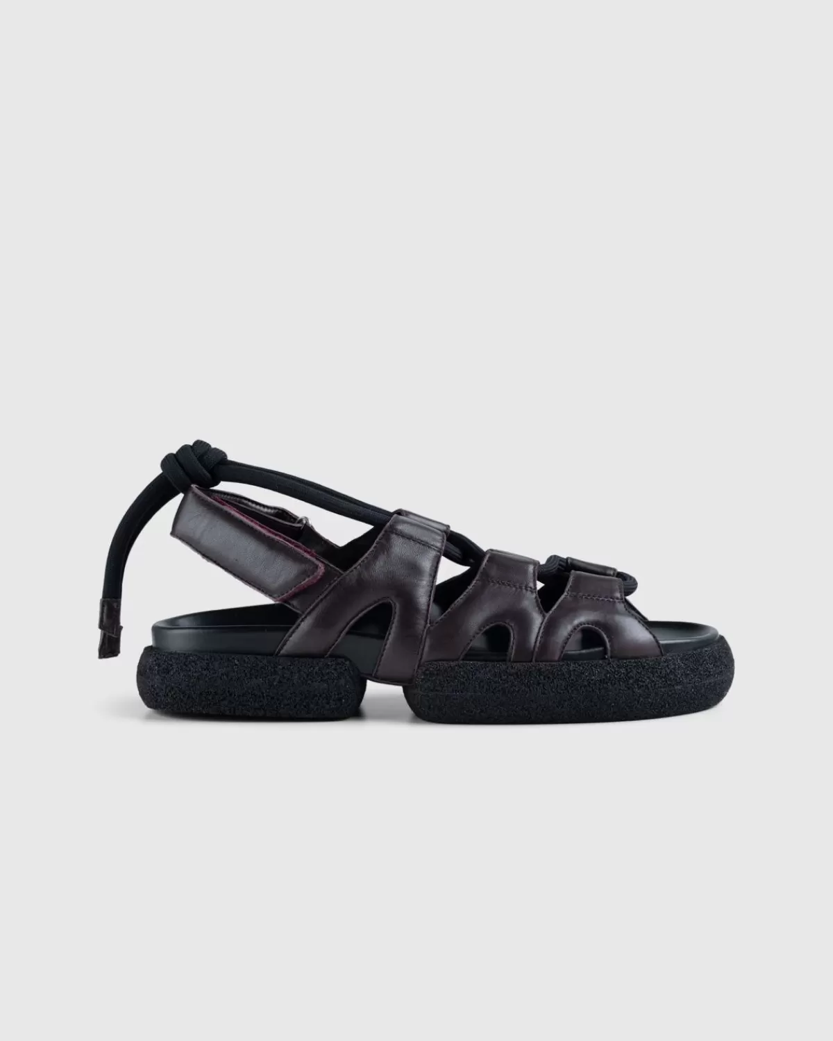 Dries van Noten Zware Platform Sandalen Bordeaux Fashion