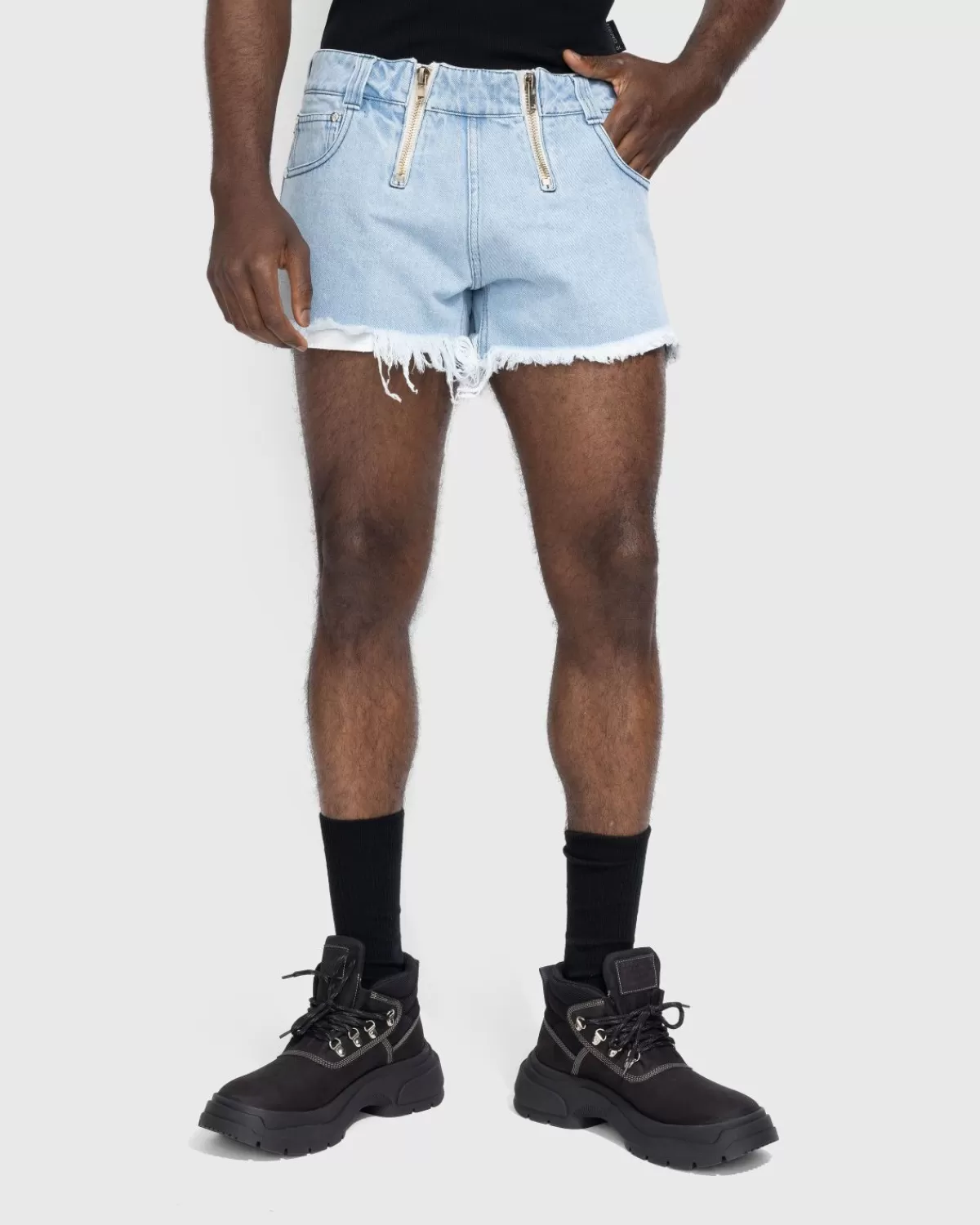 Korte Broek^GmbH Rim Denim Shorts Licht Indigo Blauw