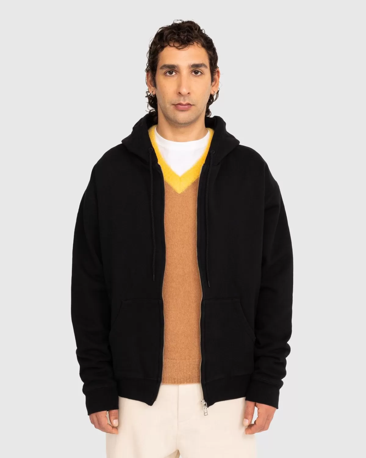 Highsnobiety Fleecehoodie Zwart Cheap