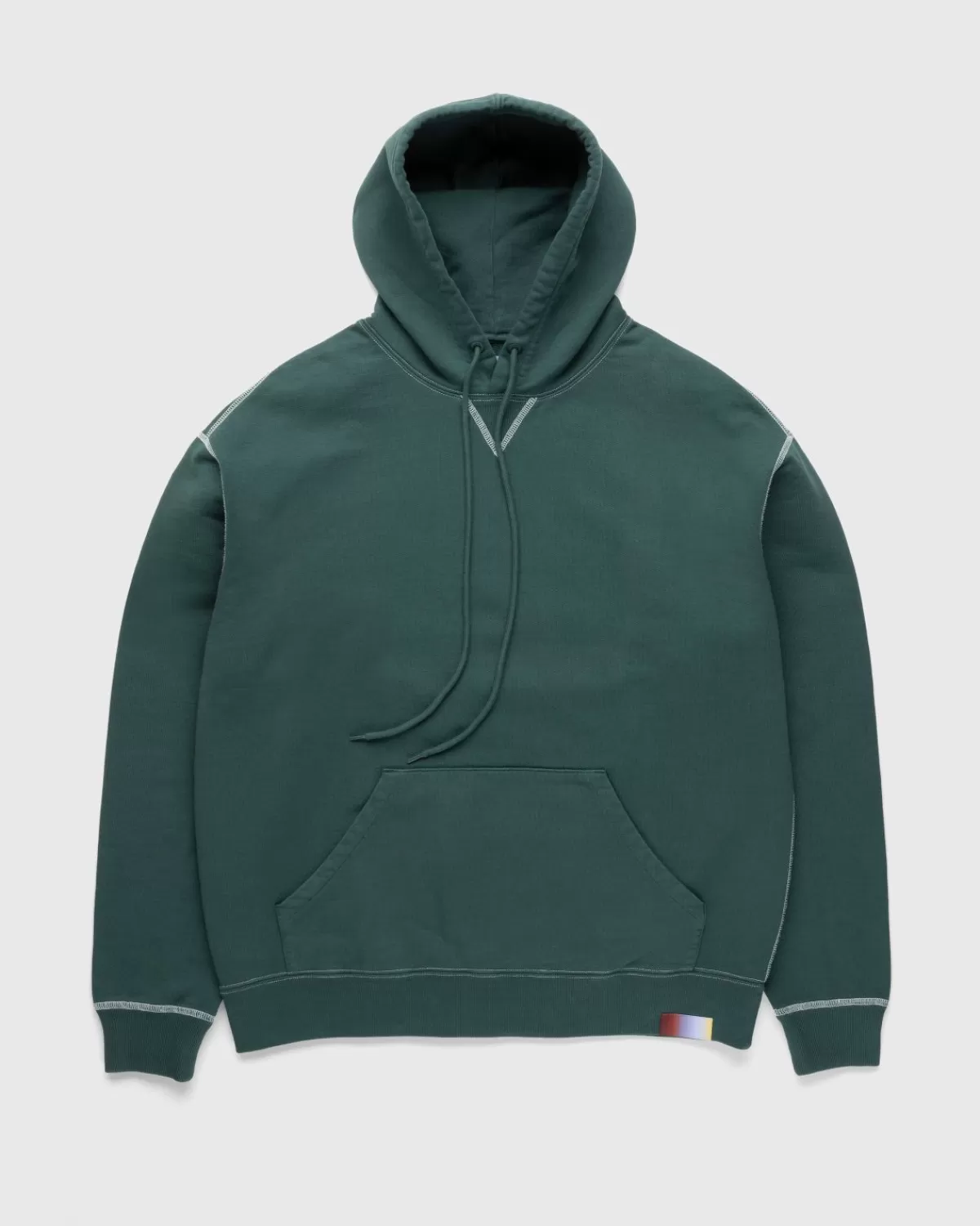 Highsnobiety Garment Dyed Hoodie Groen Outlet