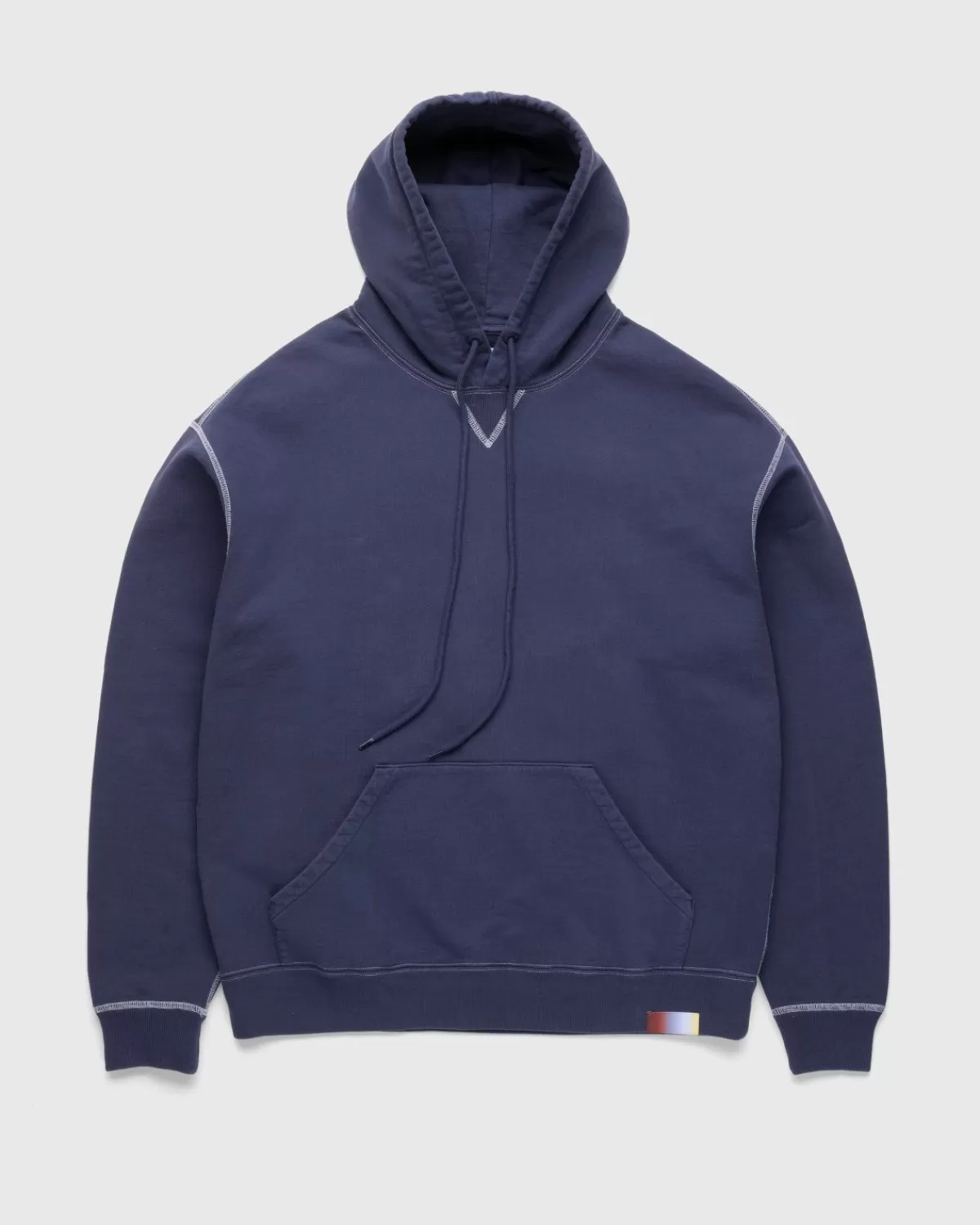 Highsnobiety Garment Dyed Hoodie Marine Fashion