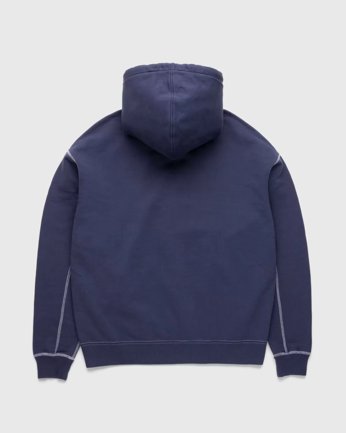 Highsnobiety Garment Dyed Hoodie Marine Fashion