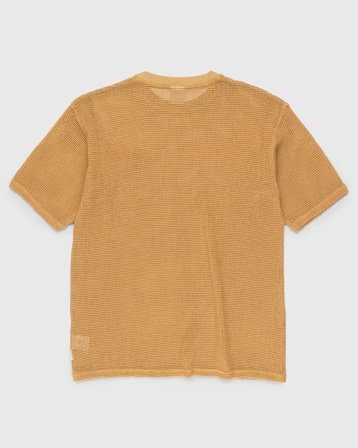 Highsnobiety Gebreid Mesh Jersey T-Shirt Bruin Online