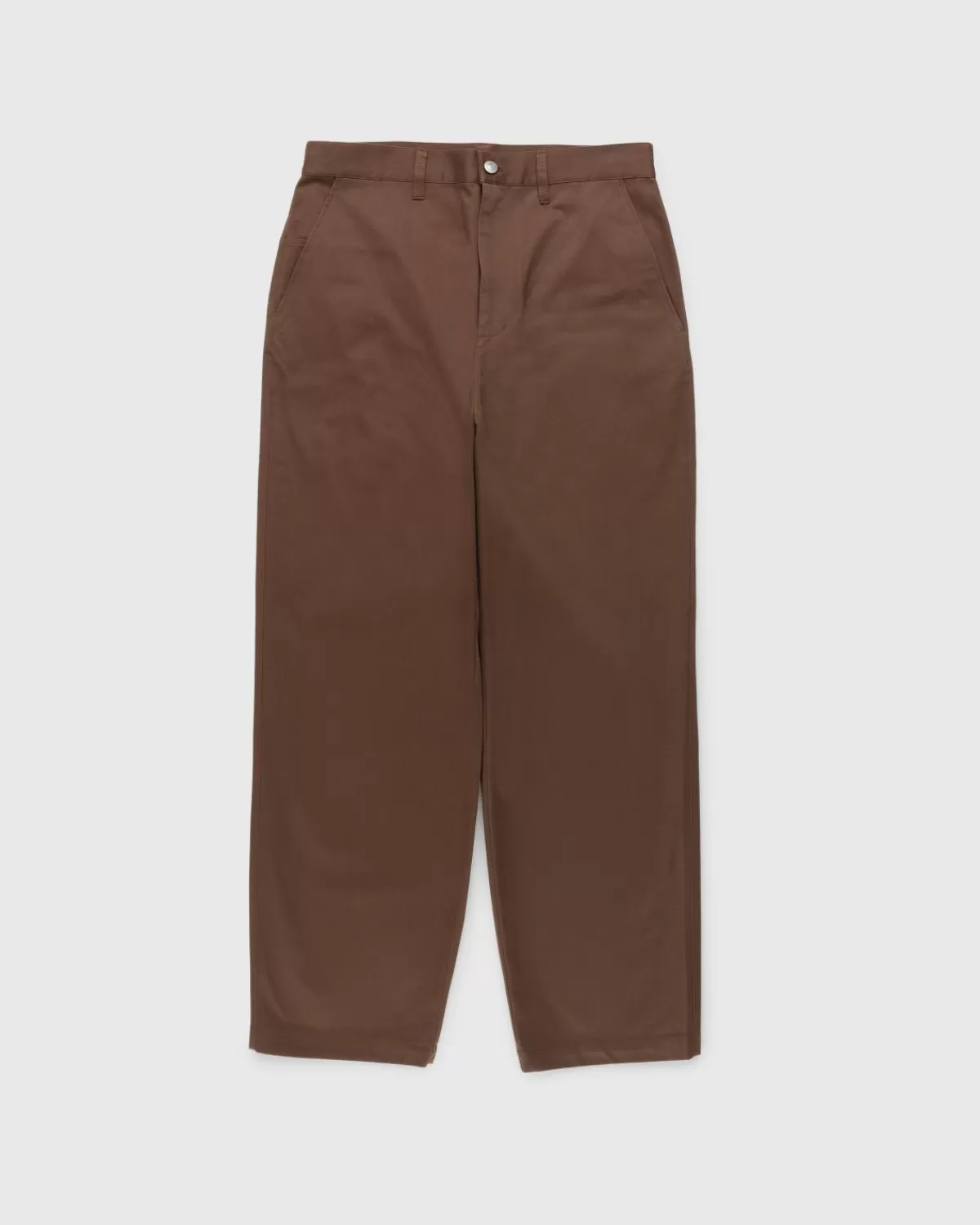 Broek^Highsnobiety HS05 Baggy Broek Van Omgekeerde Keperstof Bruin