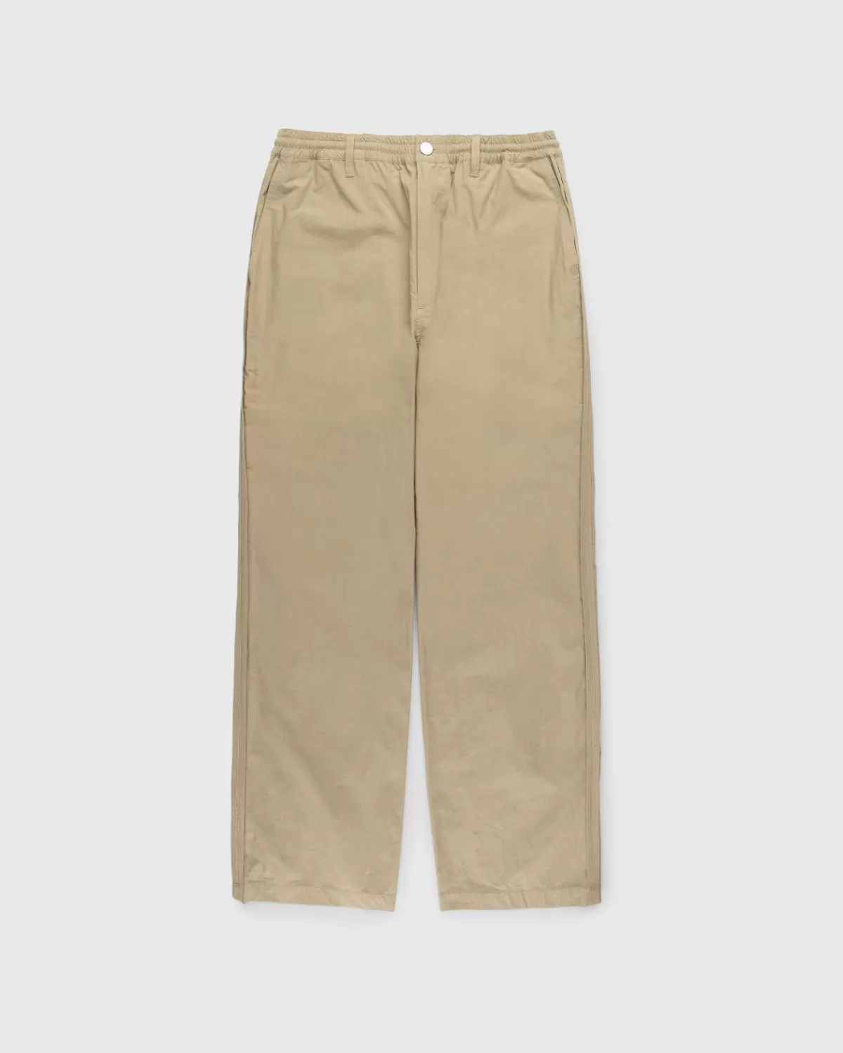 Broek^Highsnobiety HS05 Elastische Broek Met Omgekeerde Bies Beige