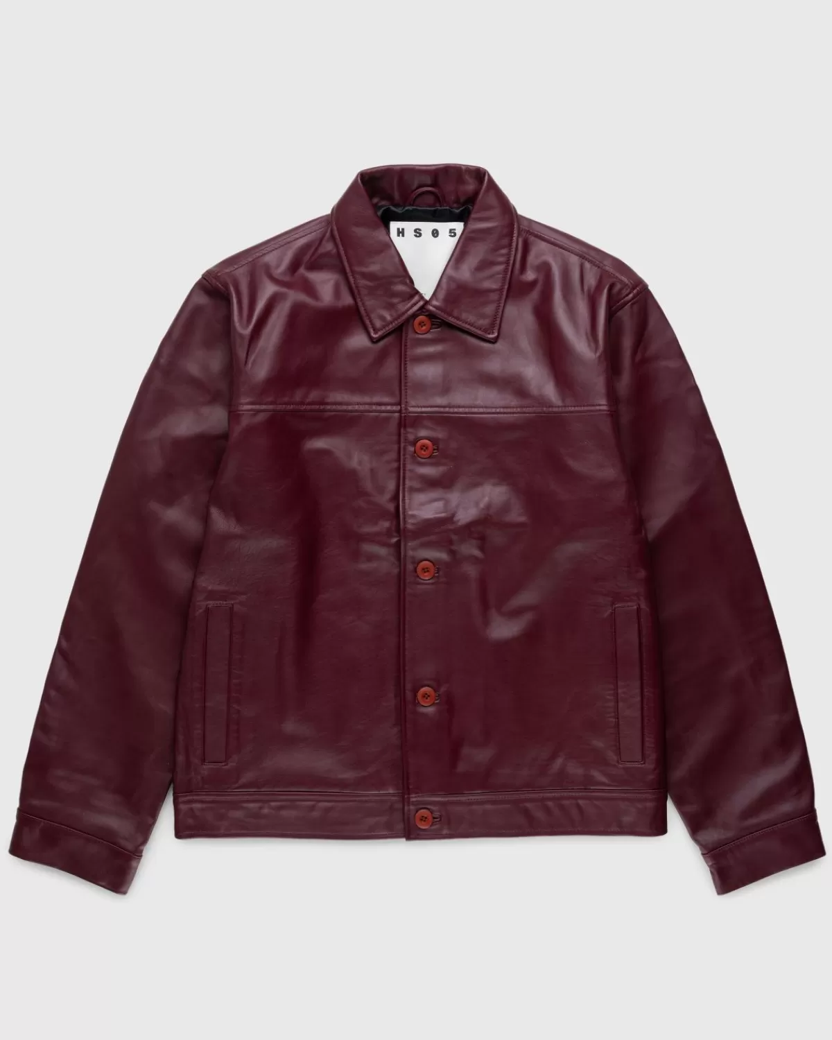 Bovenkleding^Highsnobiety HS05 Leren Jas Bordeaux