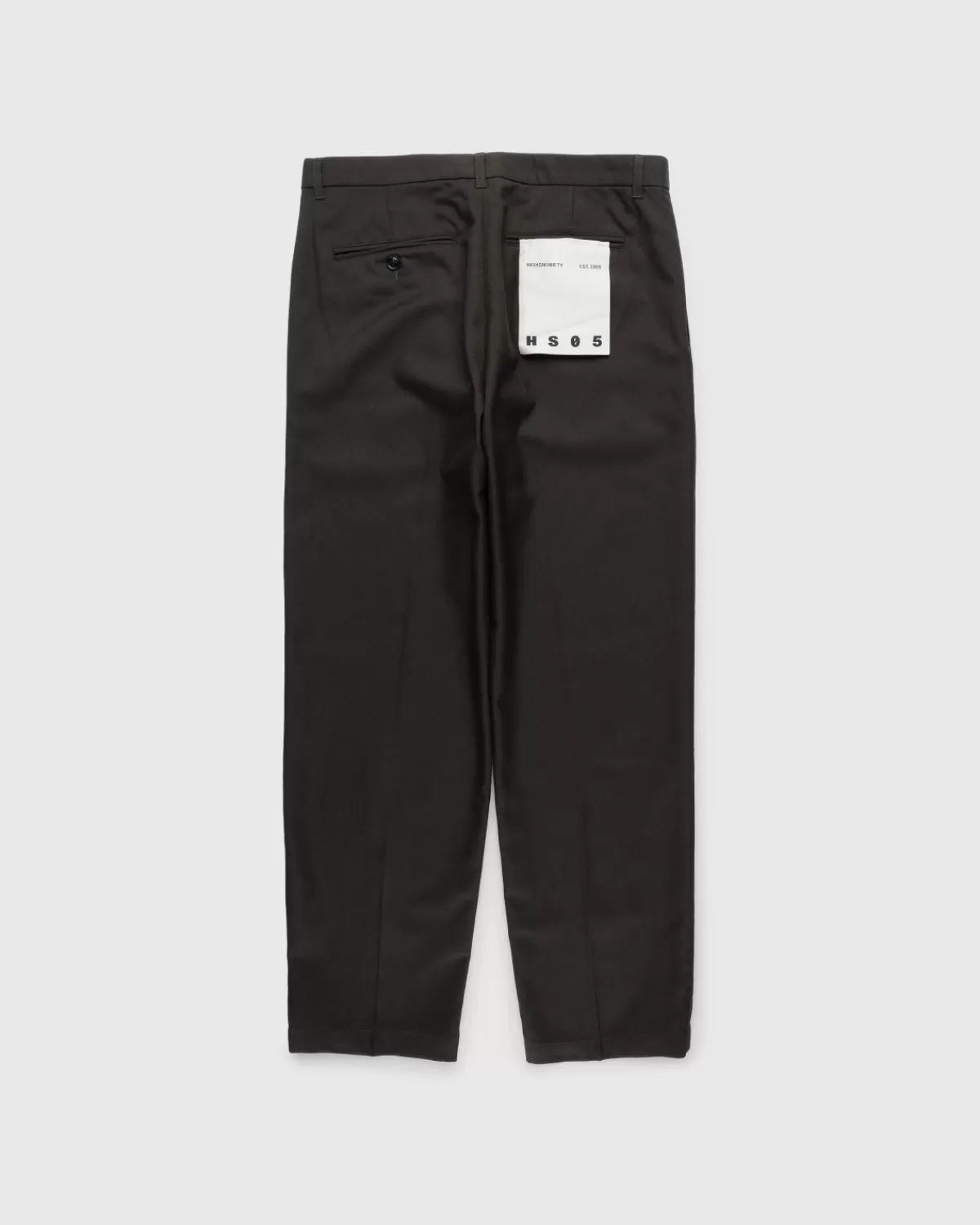 Broek^Highsnobiety HS05 Wollen Pantalon Donkergrijs