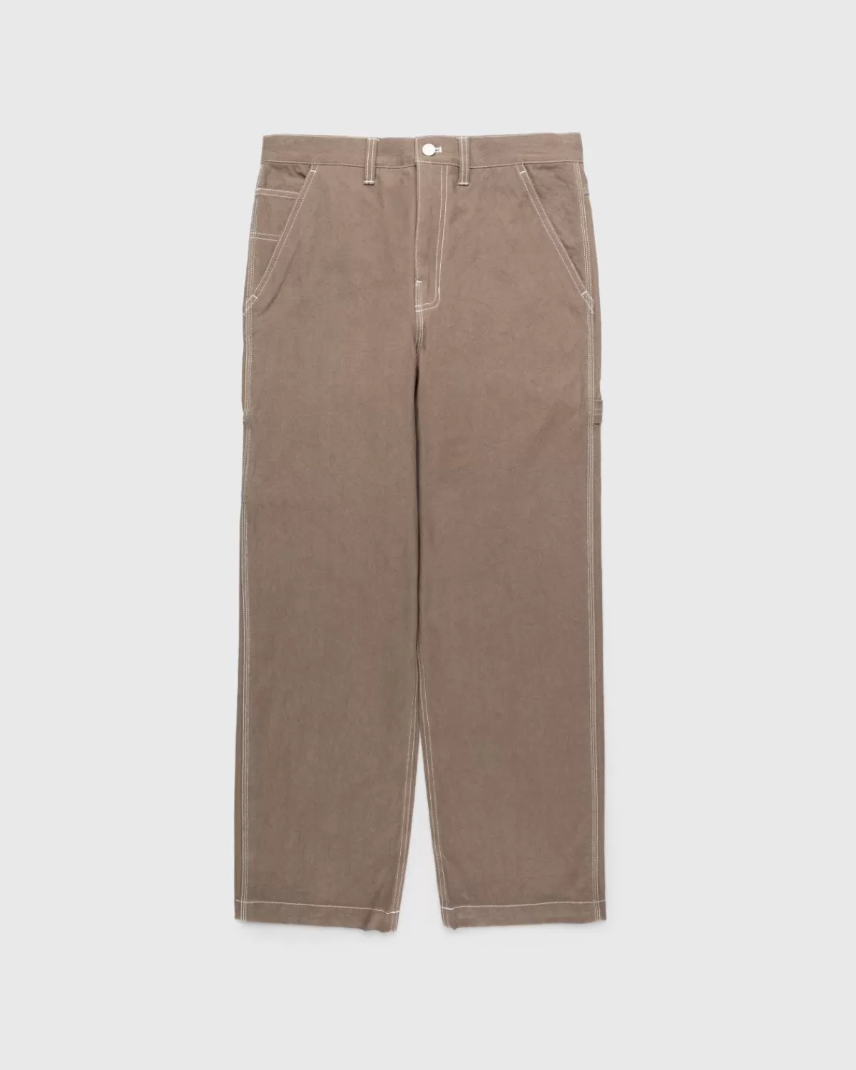 Broek^Highsnobiety HS05 Zongedroogde Canvas Timmermansbroek Bruin