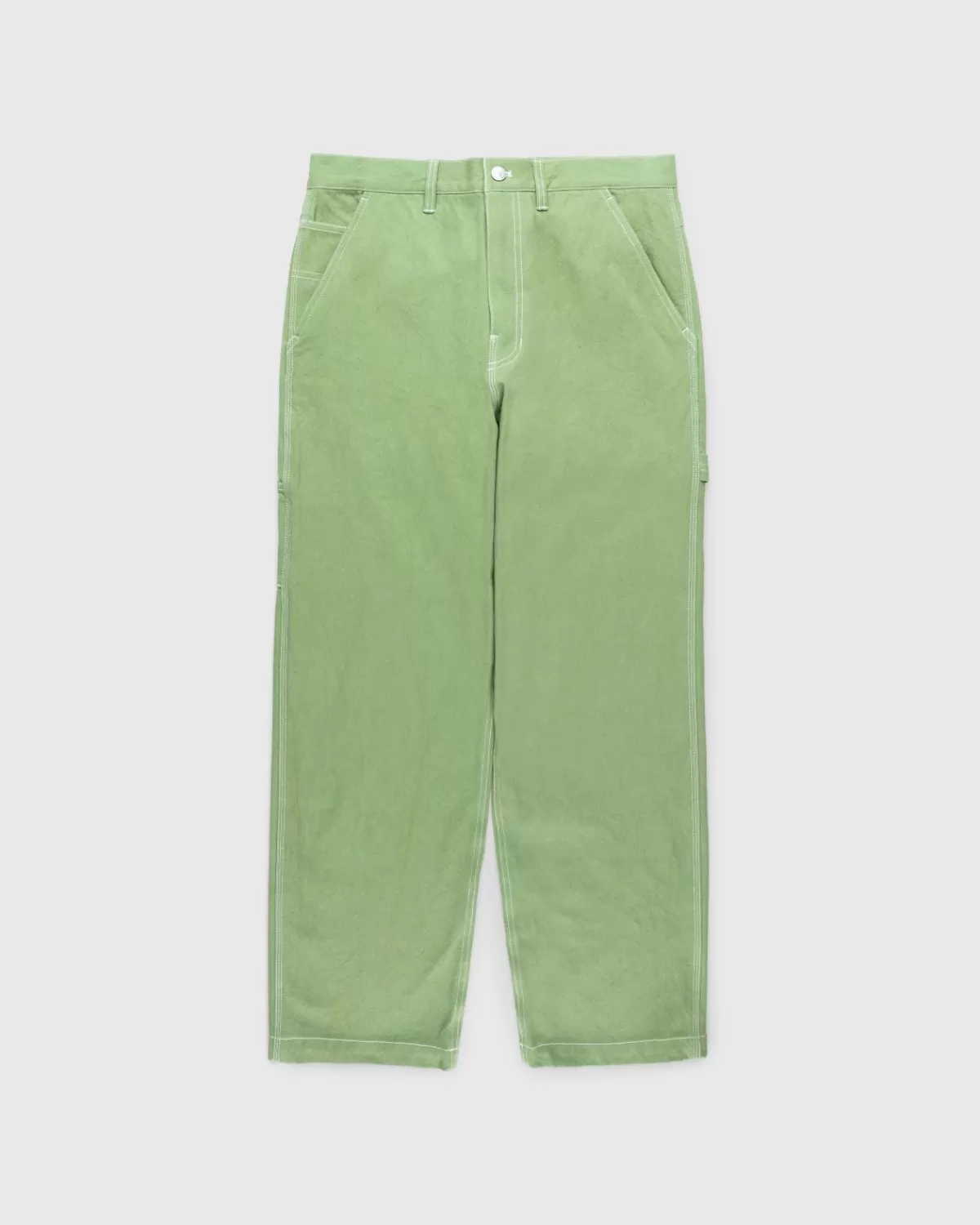 Broek^Highsnobiety HS05 Zongedroogde Canvas Timmermansbroek Groen