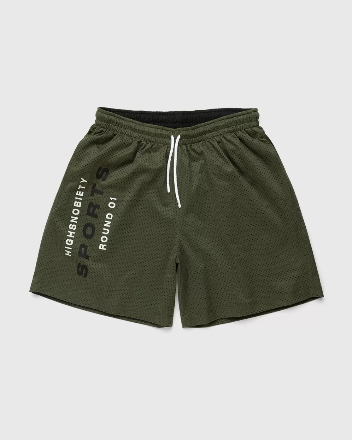 Highsnobiety Hs Sports Omkeerbare Mesh Short Zwart/Kaki Best