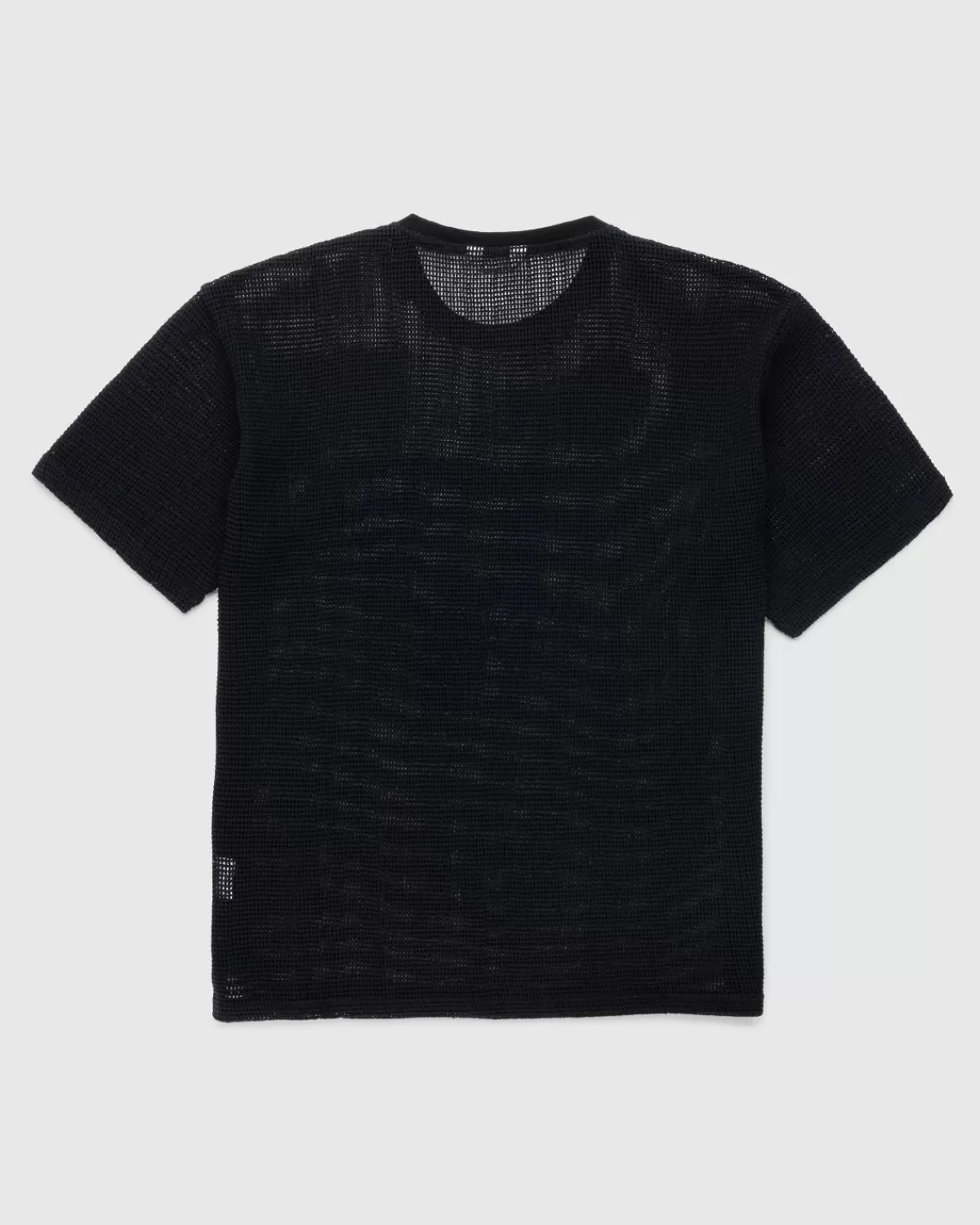 Highsnobiety Katoenen Mesh Gebreid T-Shirt Zwart Shop