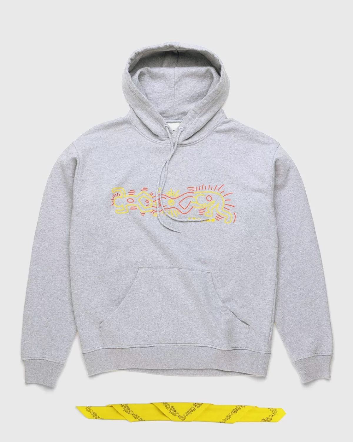 Highsnobiety Keith Haring Hoodie Grijs Cheap