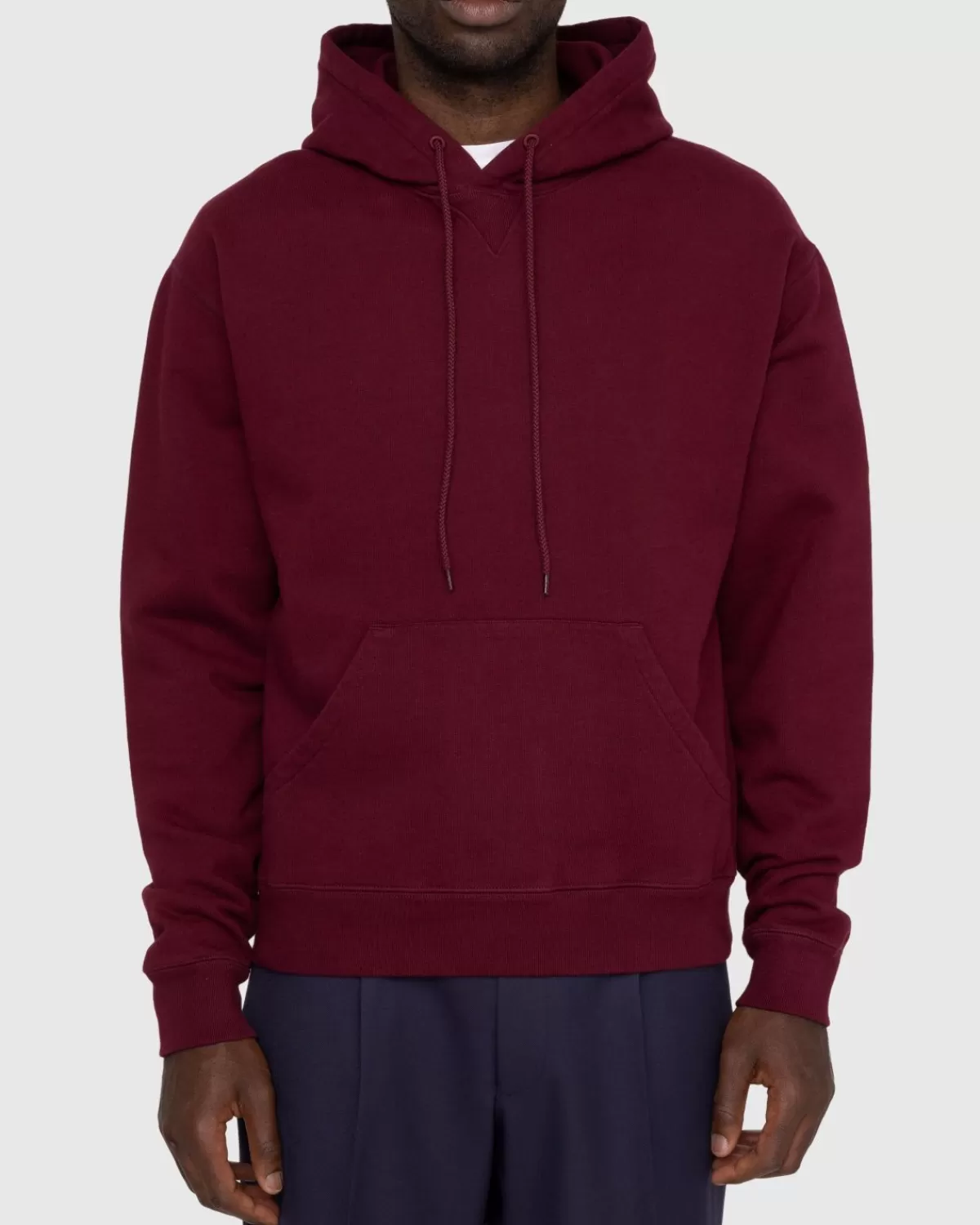 Highsnobiety Klassieke Fleecehoodie Bordeaux Cheap