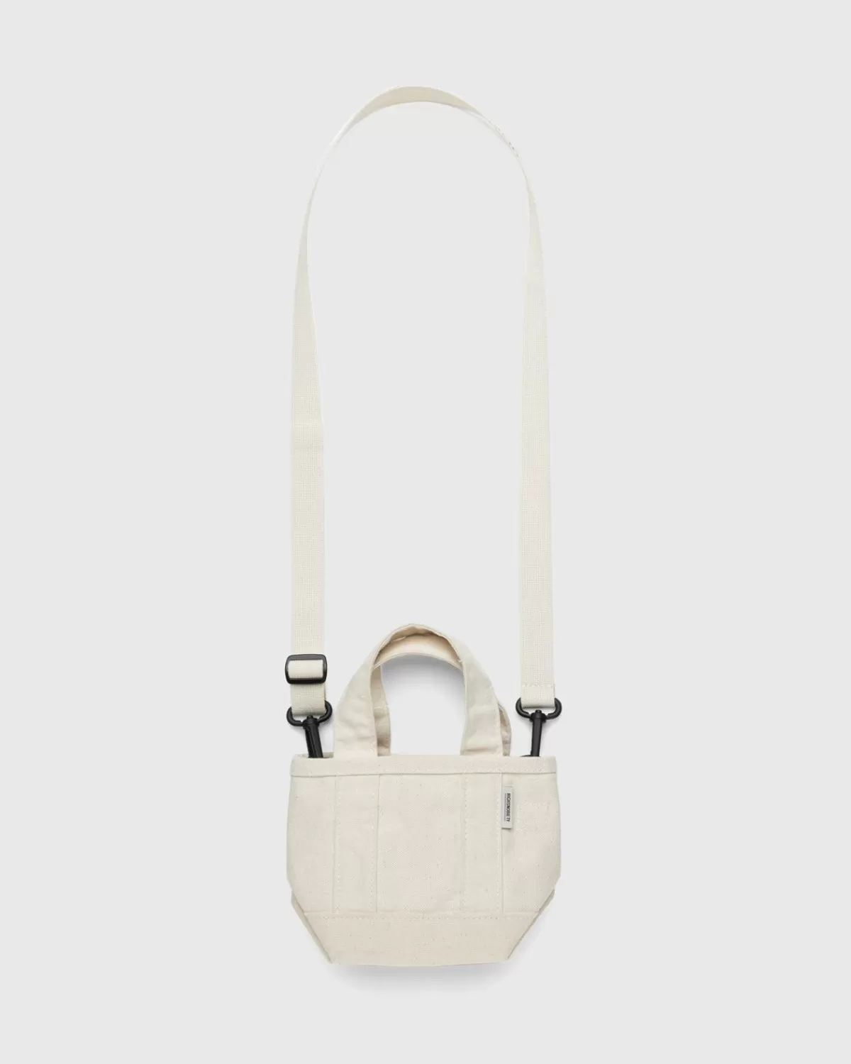 Highsnobiety Kleine Crossbodytas Van Zwaar Canvas, Naturel Flash Sale