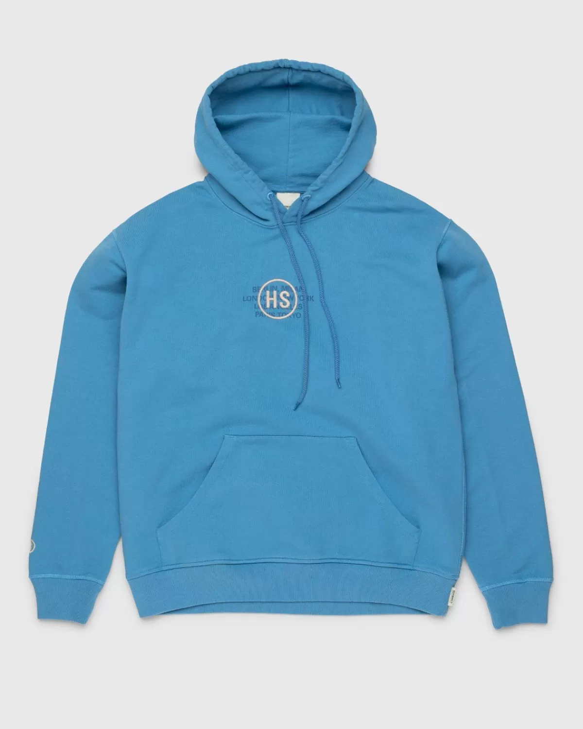 Highsnobiety Logo Hoodie Blauw Cheap