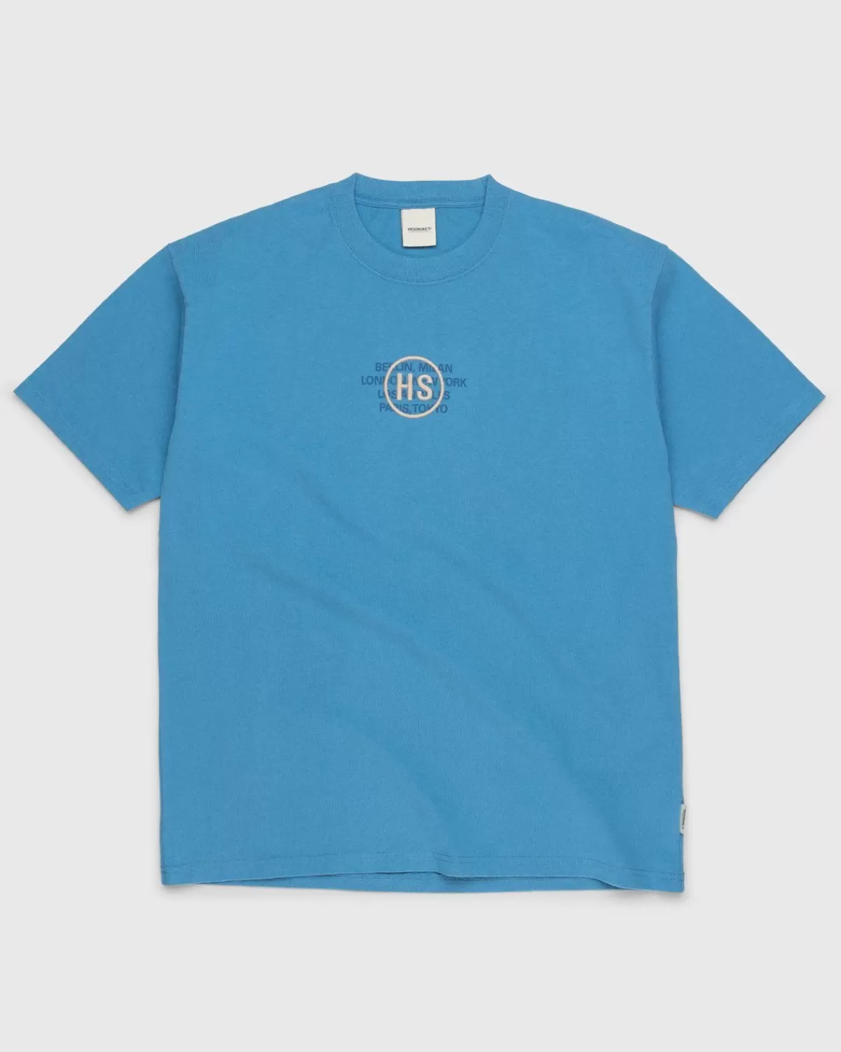 Highsnobiety Logo T-Shirt Blauw Sale