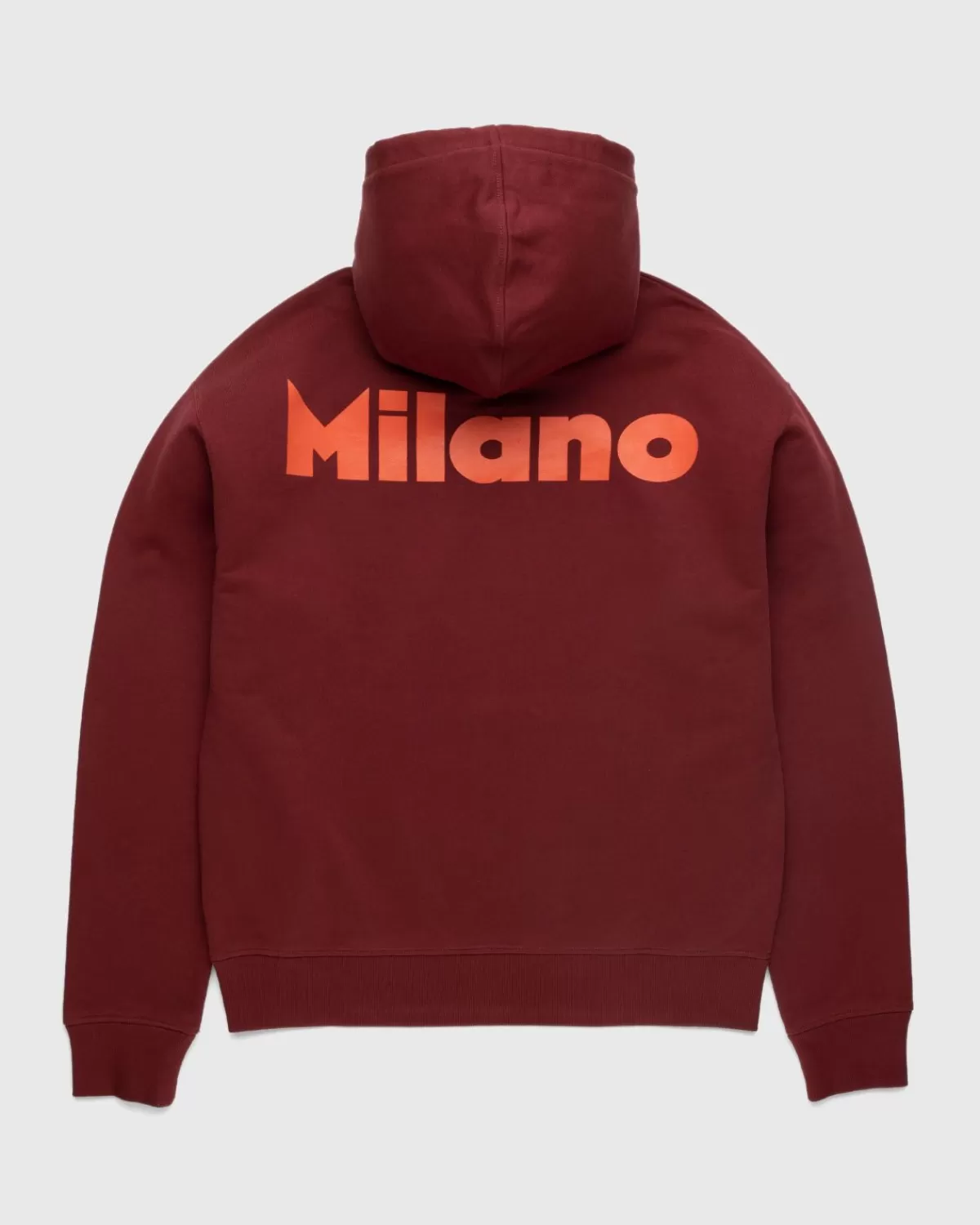 Highsnobiety Milano Design Week Grafische Hoodie Bordeauxrood Discount